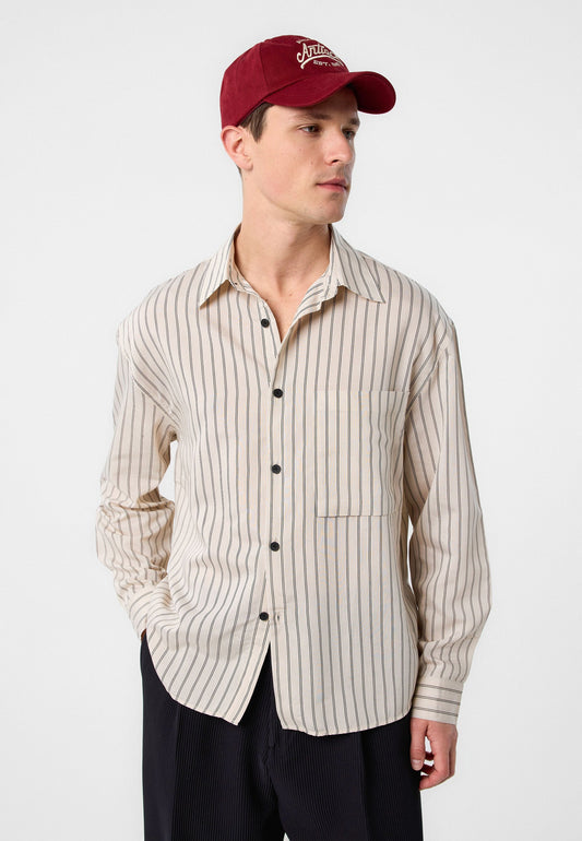 Relax Fit Striped Men's Shirt