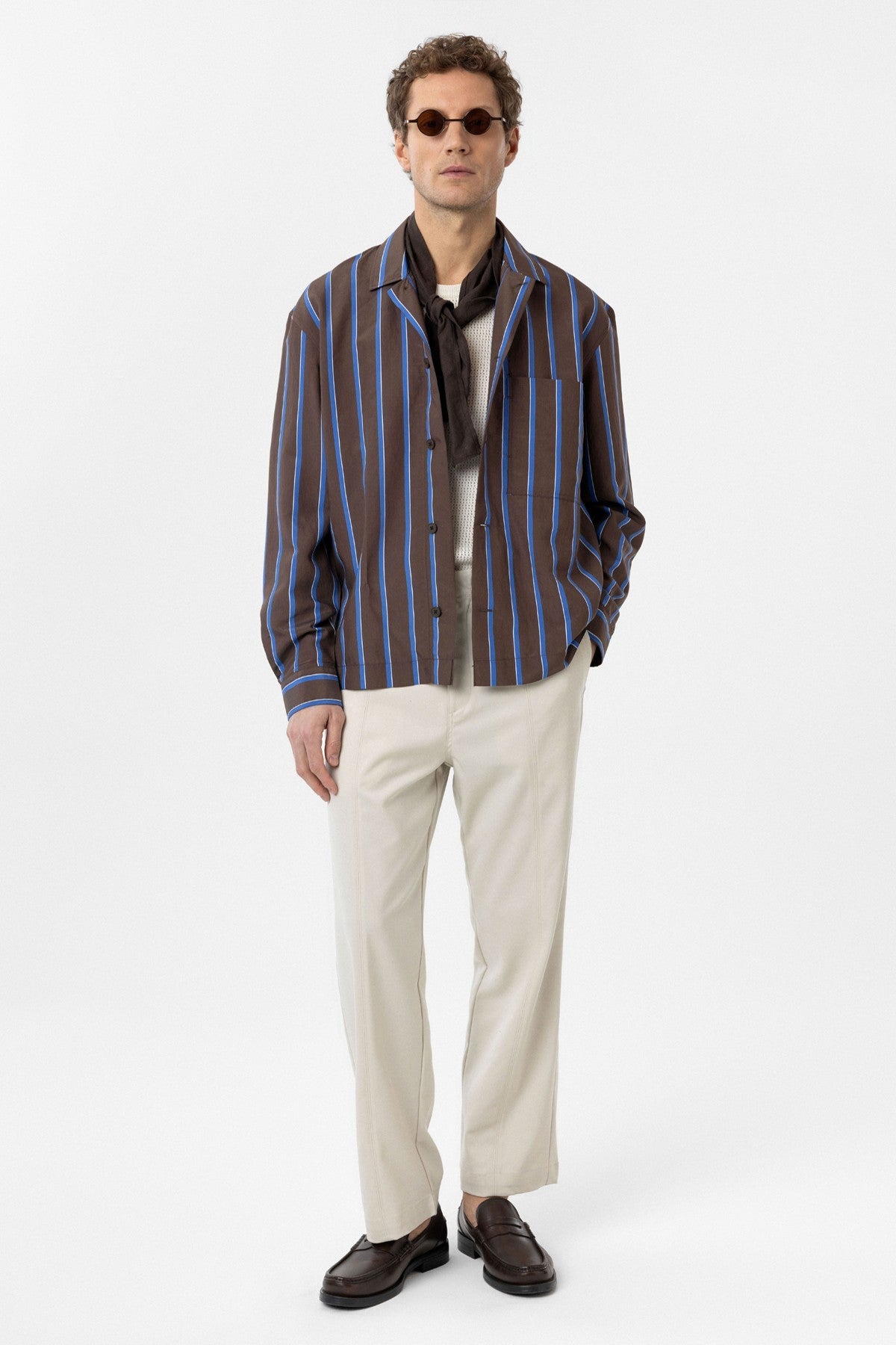 Relax Fit Striped Men's Shirt