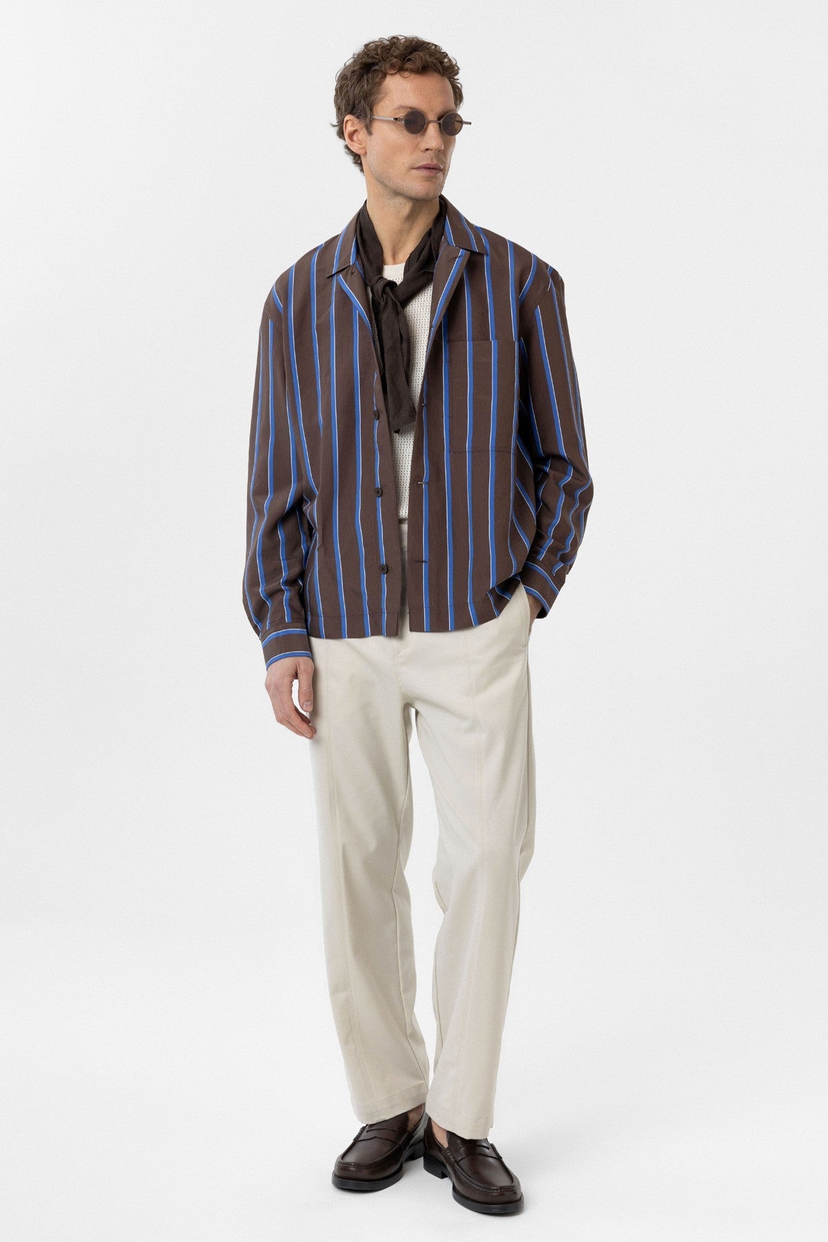 Relax Fit Striped Men's Shirt