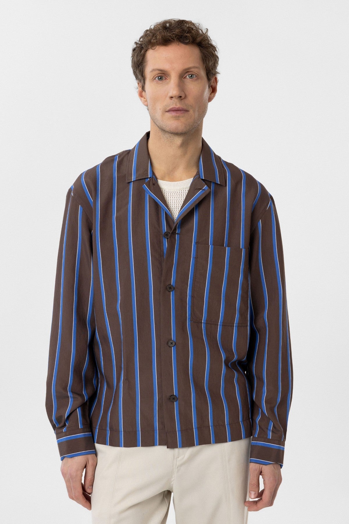 Relax Fit Striped Men's Shirt