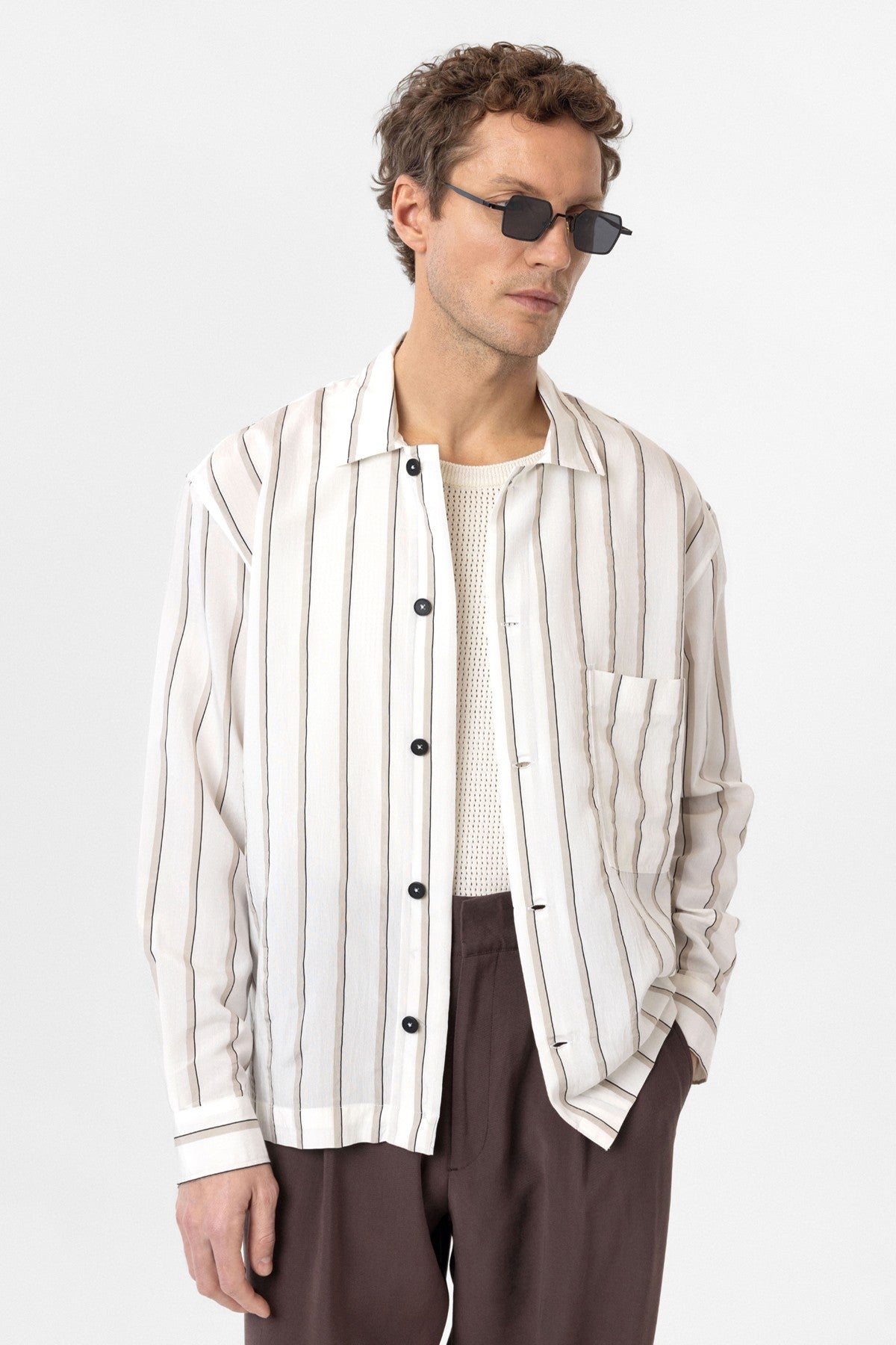 Antioch Relax Fit Striped Men's Shirt