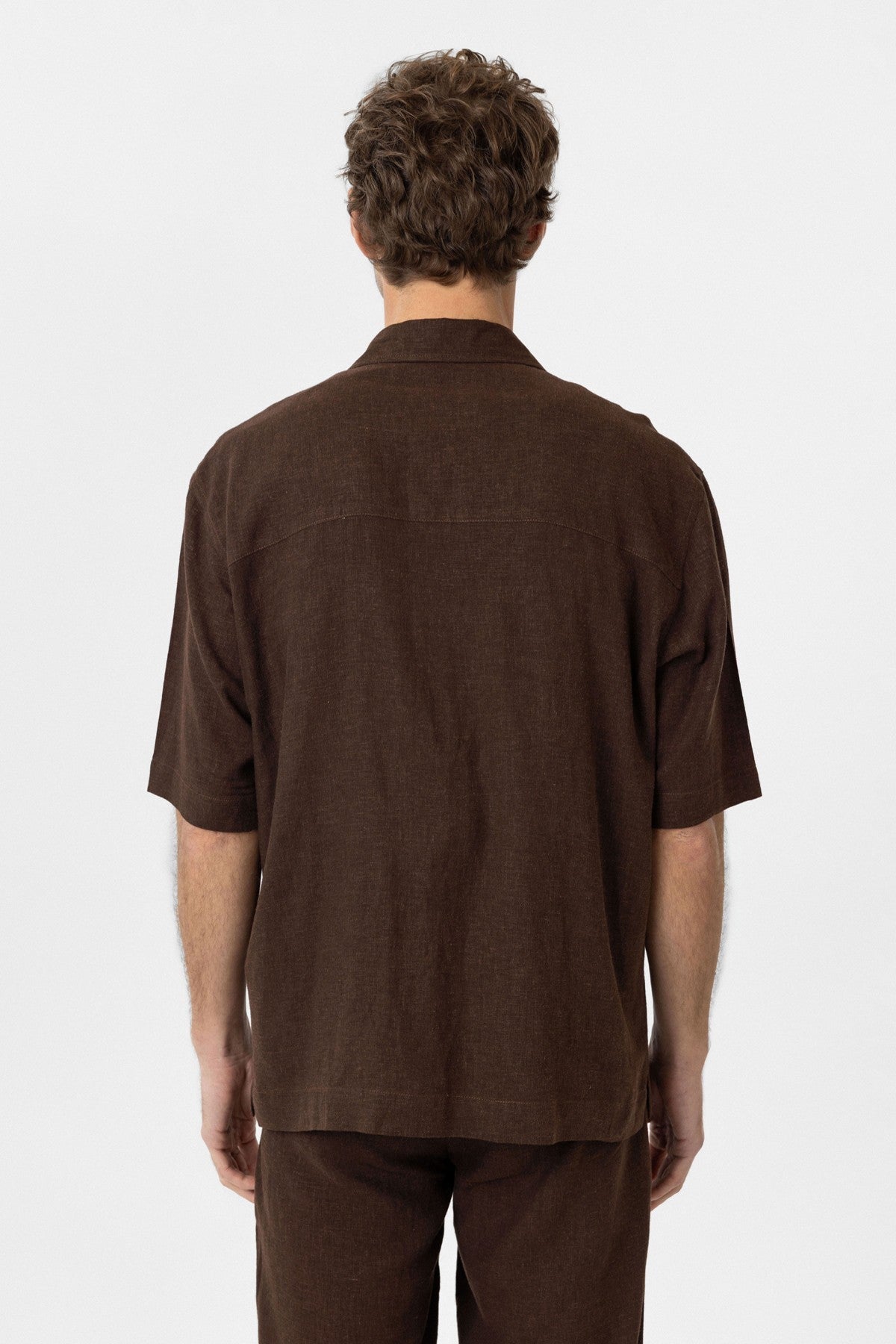 Antioch Short-Sleeve Men's Shirt with Linen Blend