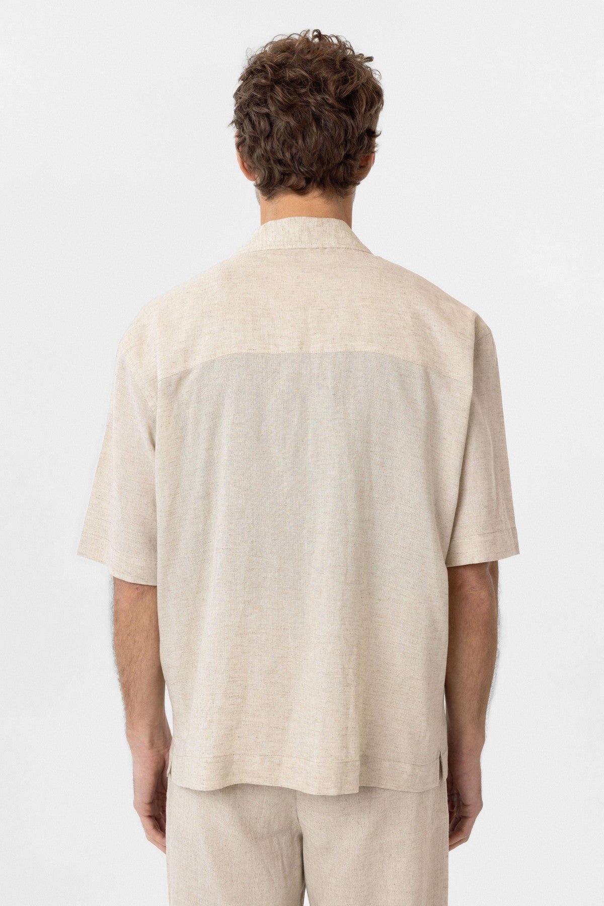 Antioch Short-Sleeve Men's Shirt with Linen Blend