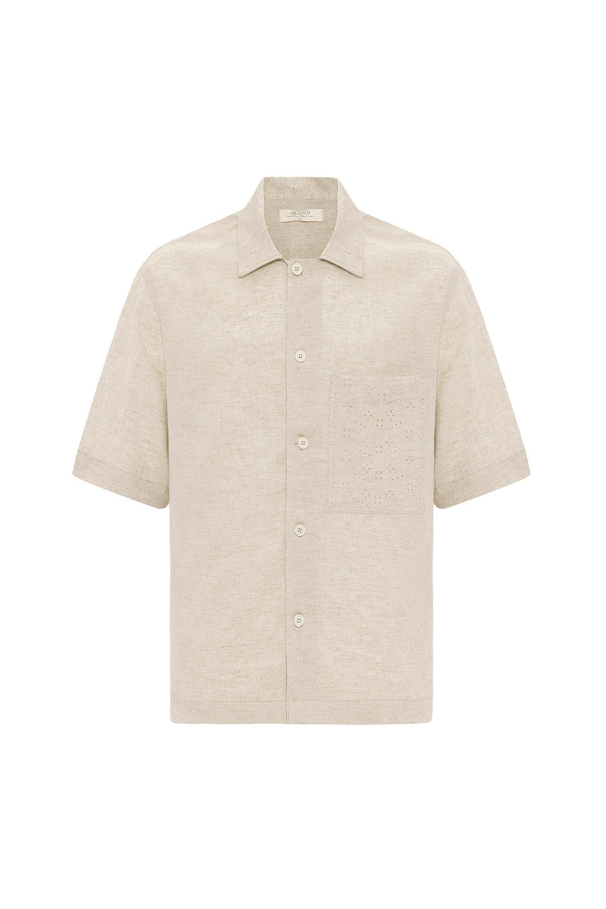 Antioch Short-Sleeve Men's Shirt with Linen Blend