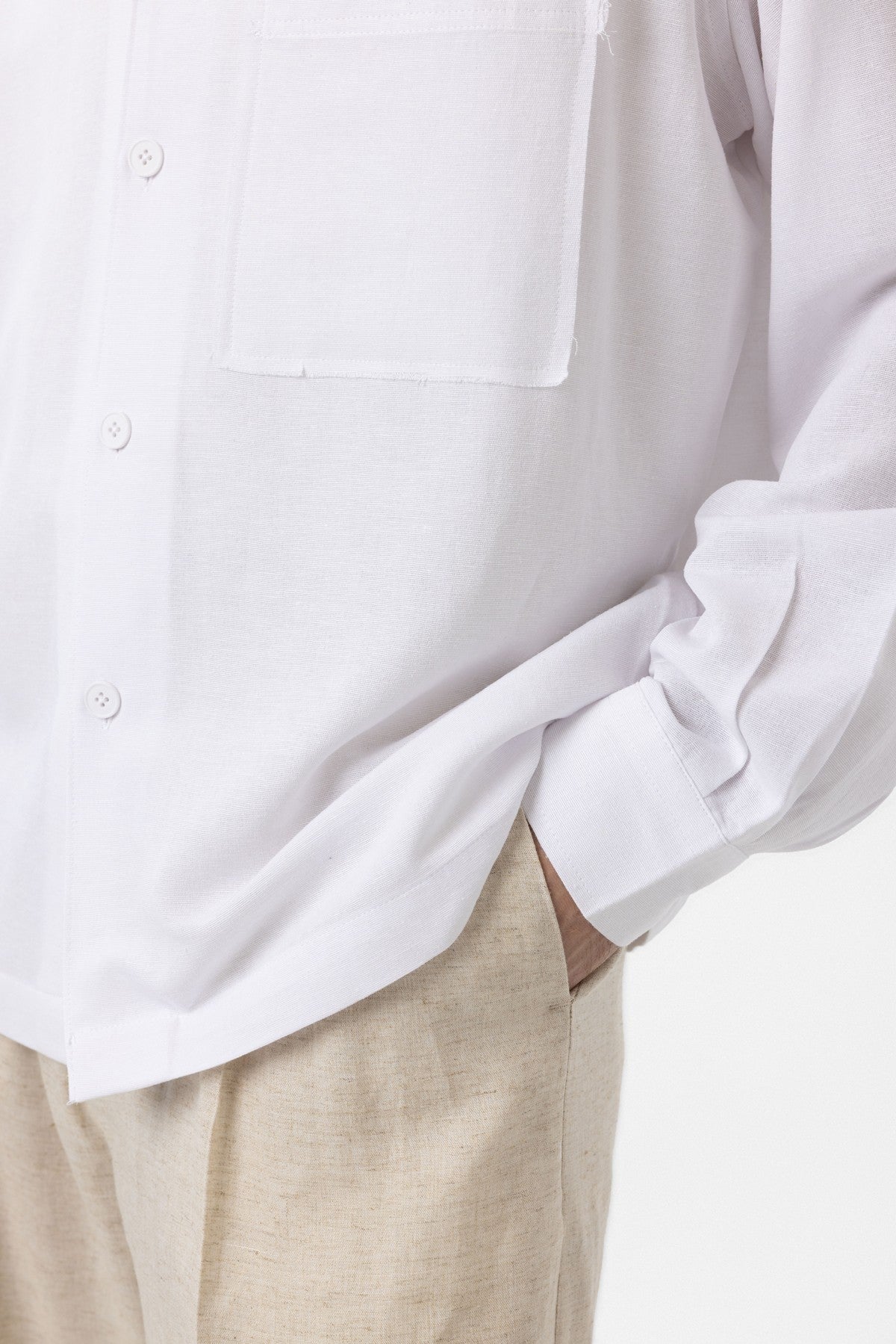 Men's Relaxed-Fit Shirt with Linen Blend
