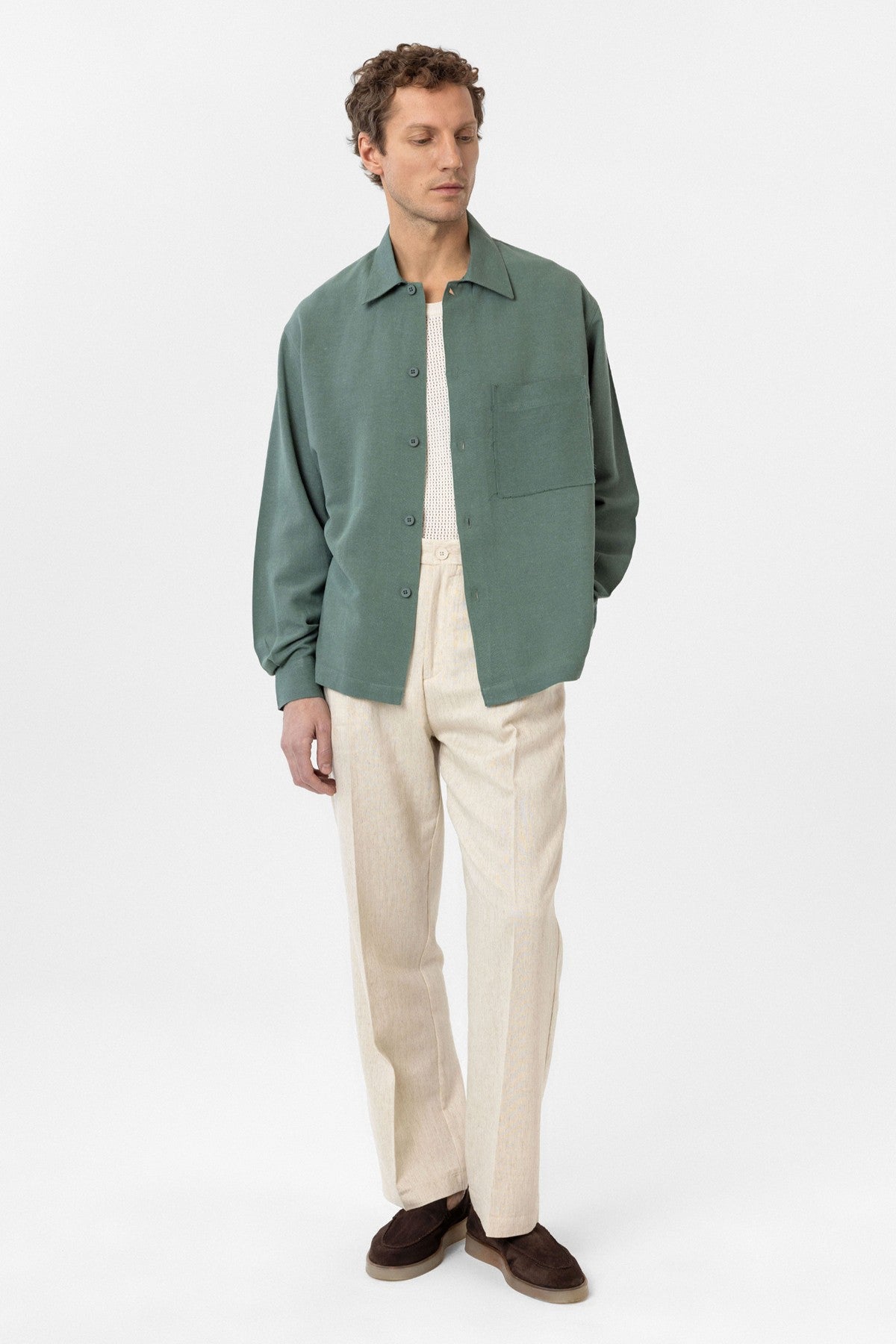 Antioch Linen-Blend Relaxed-Fit Men's Shirt