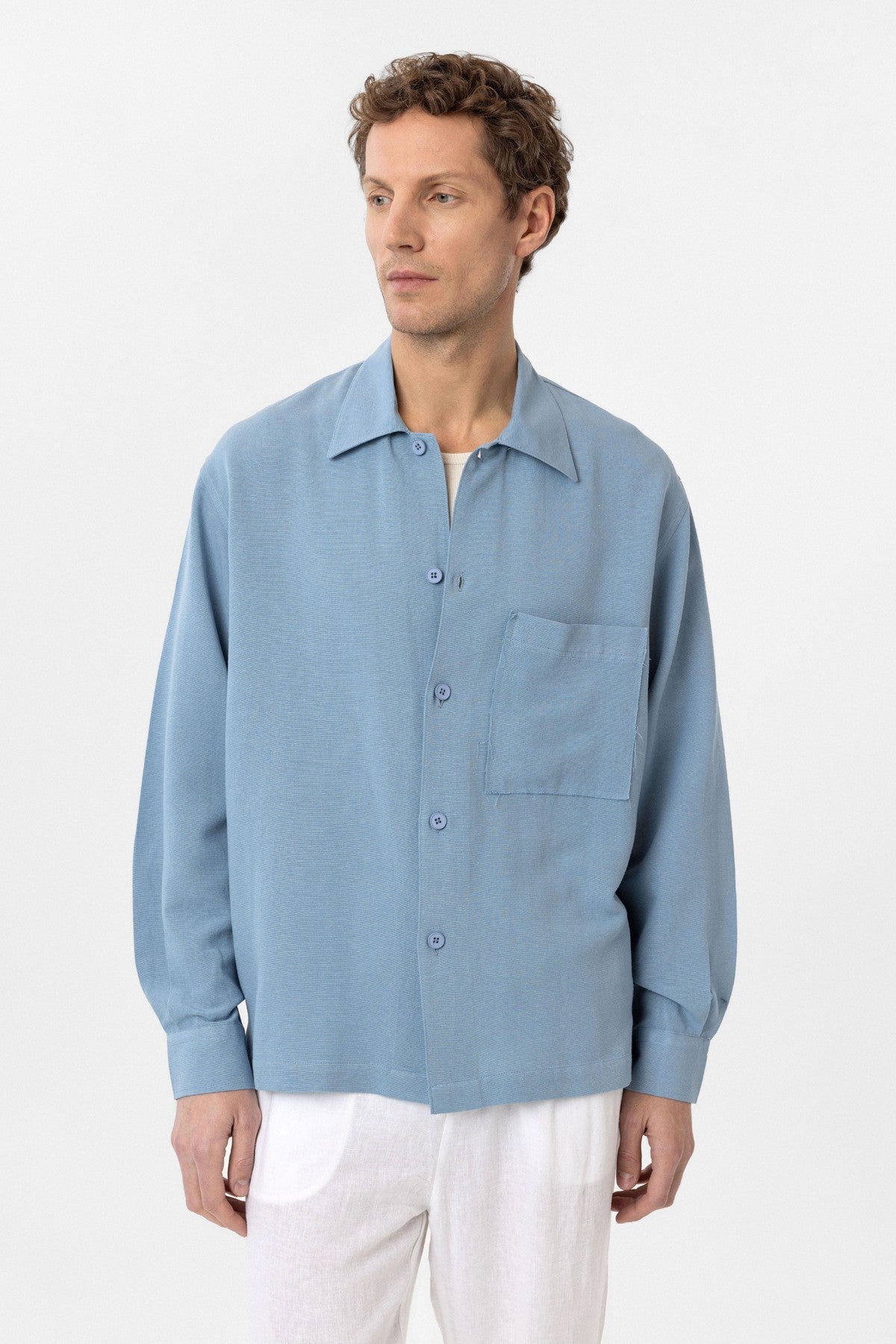 Antioch Linen-Blend Relaxed-Fit Men's Shirt