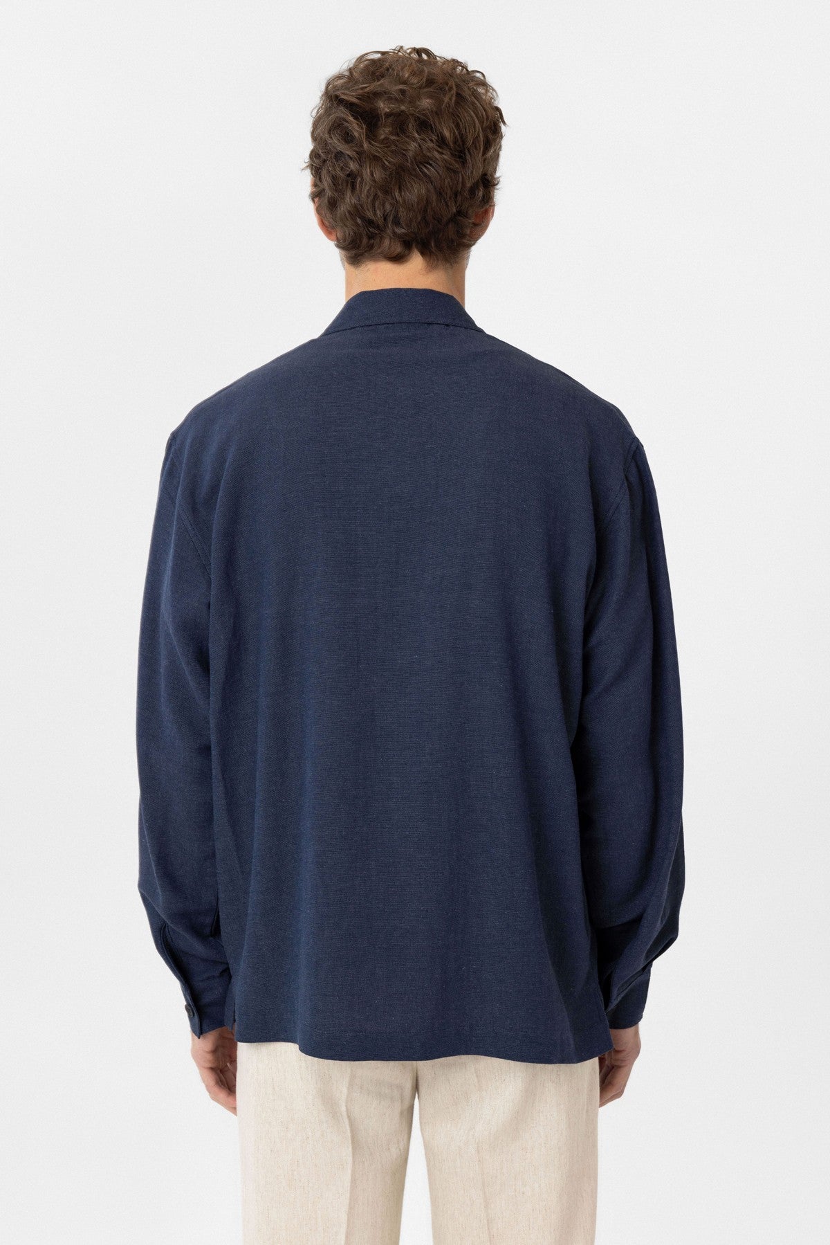 Men's Relaxed-Fit Shirt with Linen Blend
