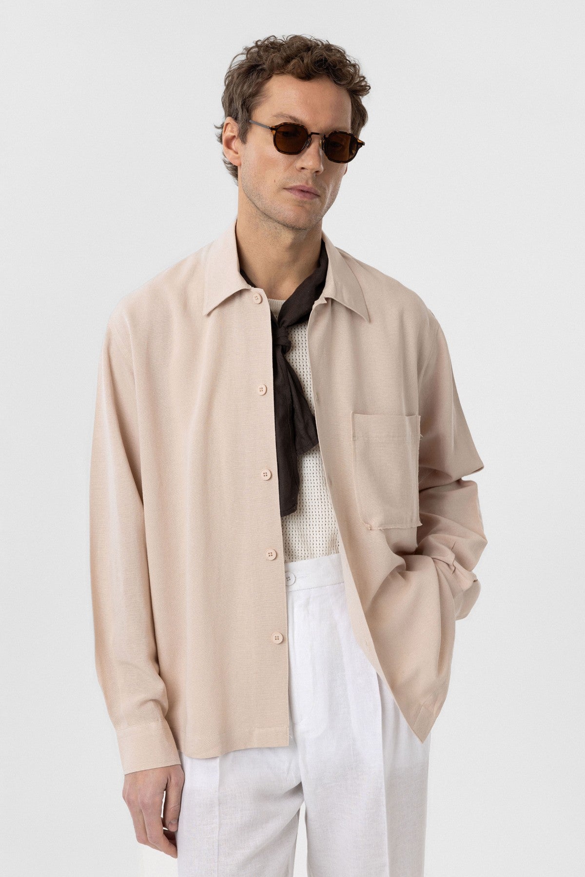 Antioch Linen-Blend Relaxed-Fit Men's Shirt