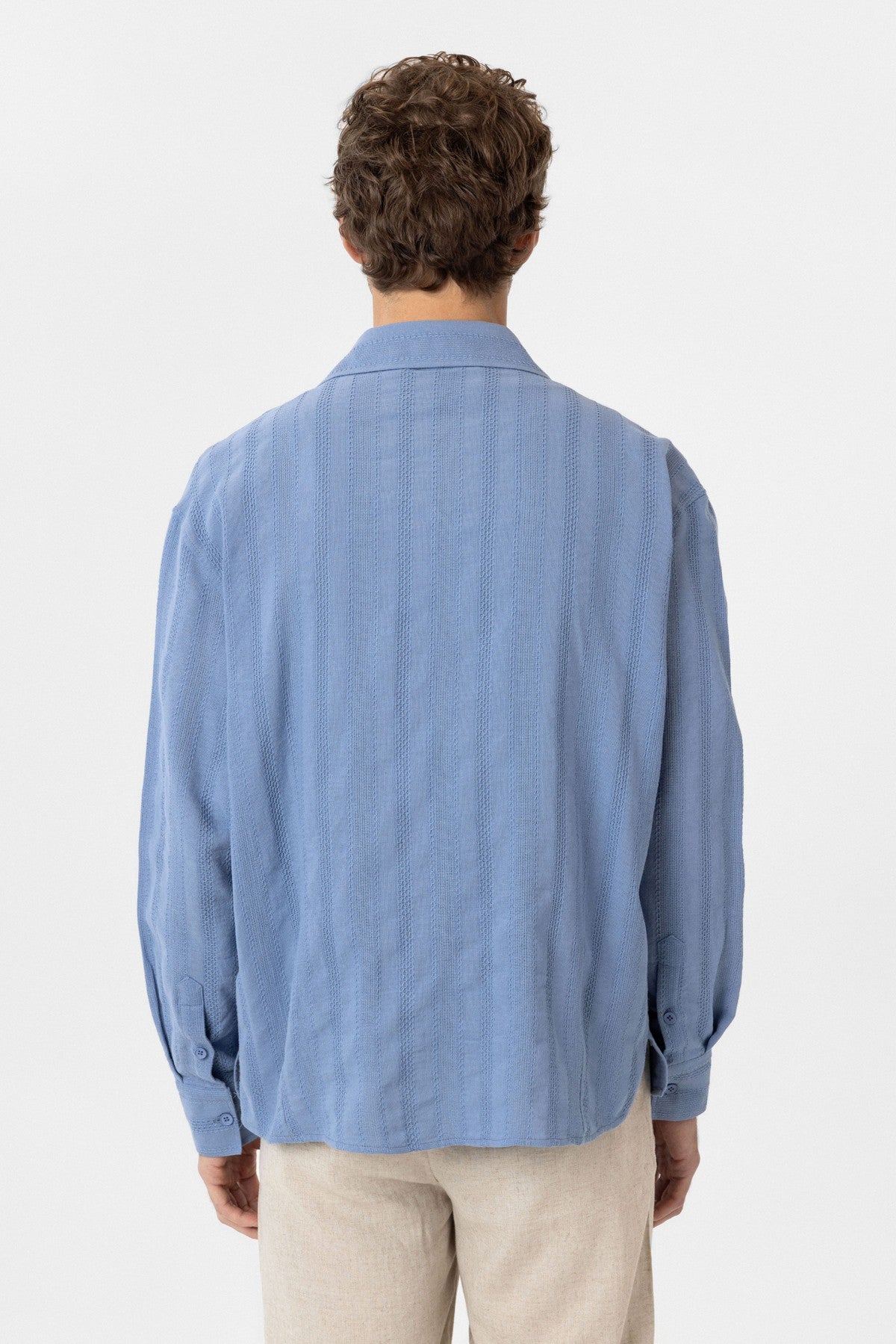 Antioch Textured Jacquard Cotton Men's Shirt