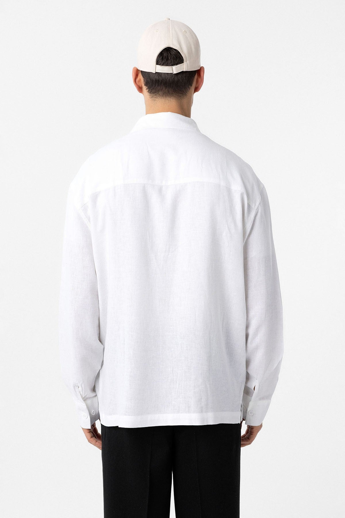 Men's Relaxed-Fit Shirt with Linen Blend