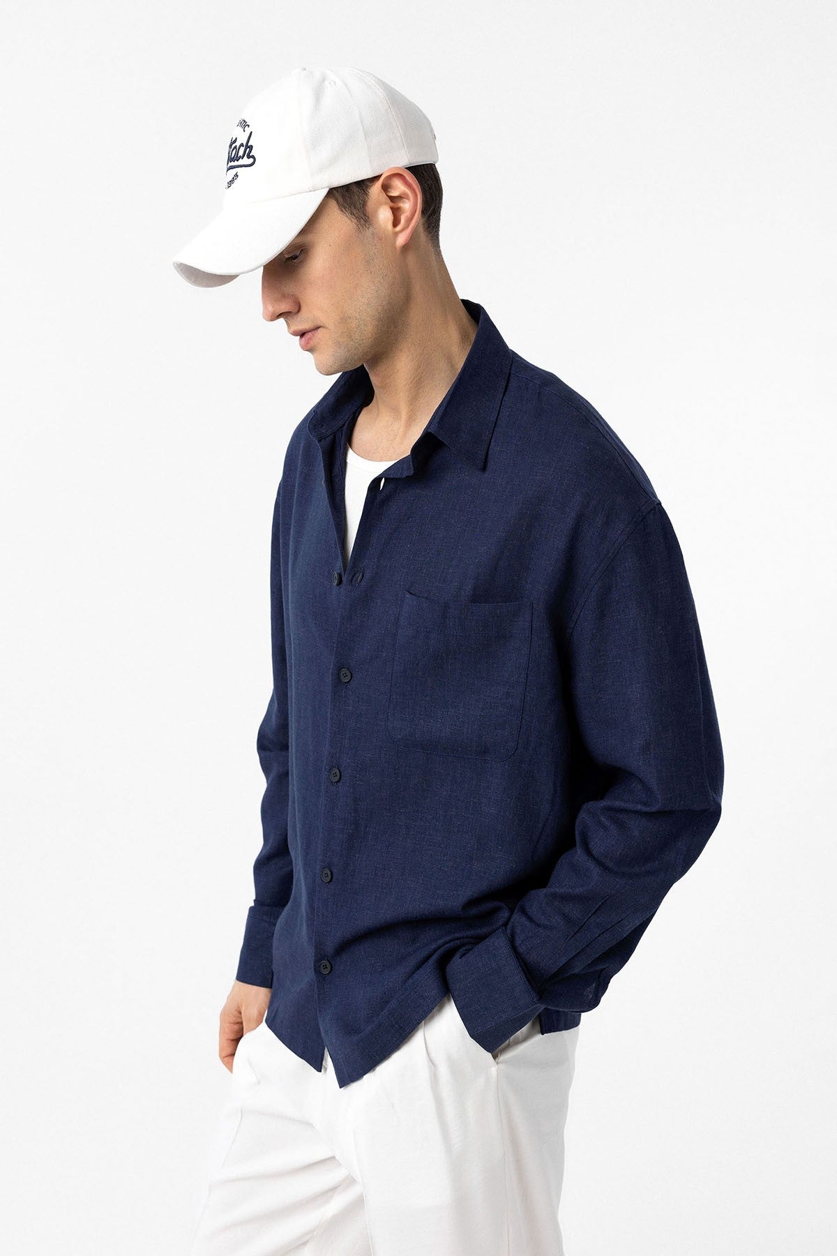 Antioch Linen-Blend Relaxed-Fit Men's Shirt
