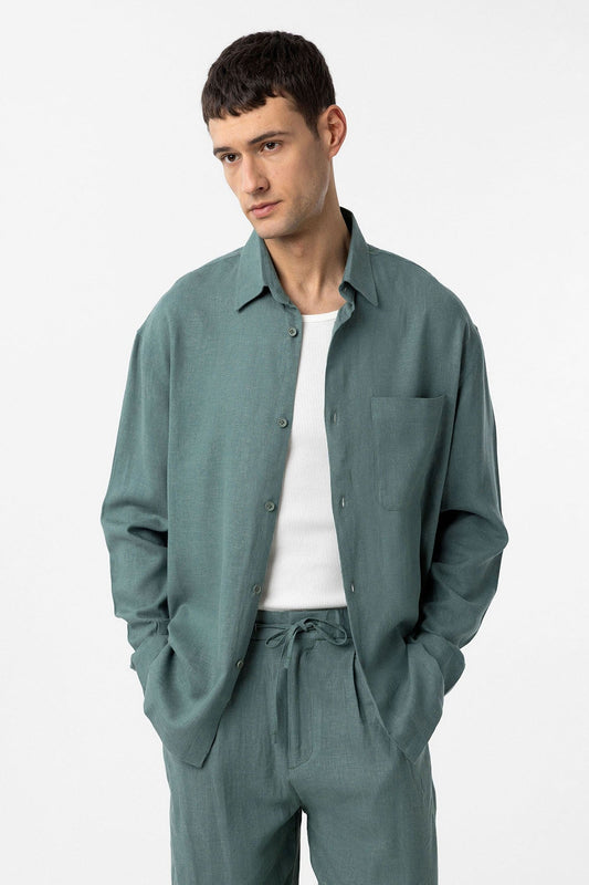 Antioch Linen-Blend Relaxed-Fit Men's Shirt