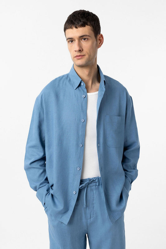 Antioch Linen-Blend Relaxed-Fit Men's Shirt