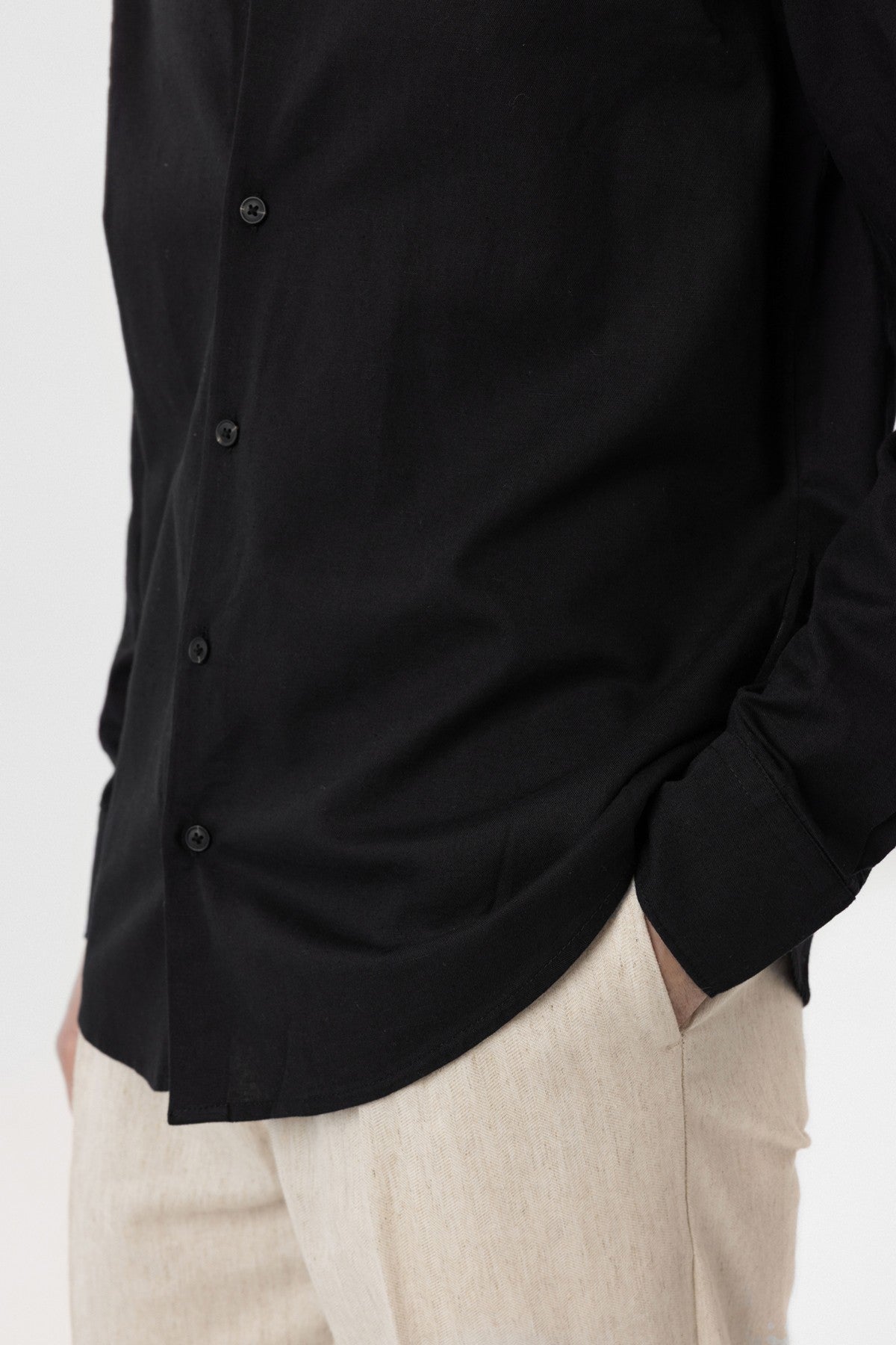 Relax Fit Lyocell Fabric Men's Shirt