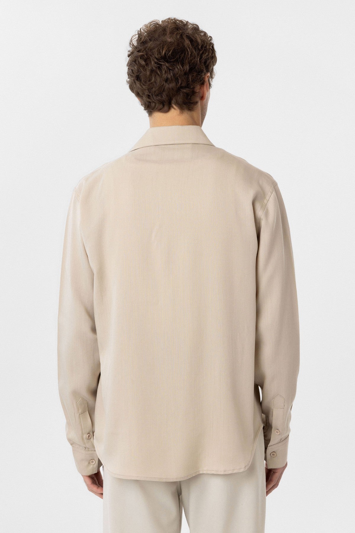 Relax Fit Lyocell Fabric Men's Shirt