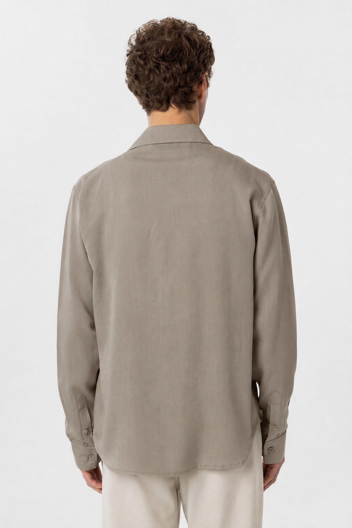 Relax Fit Lyocell Fabric Men's Shirt