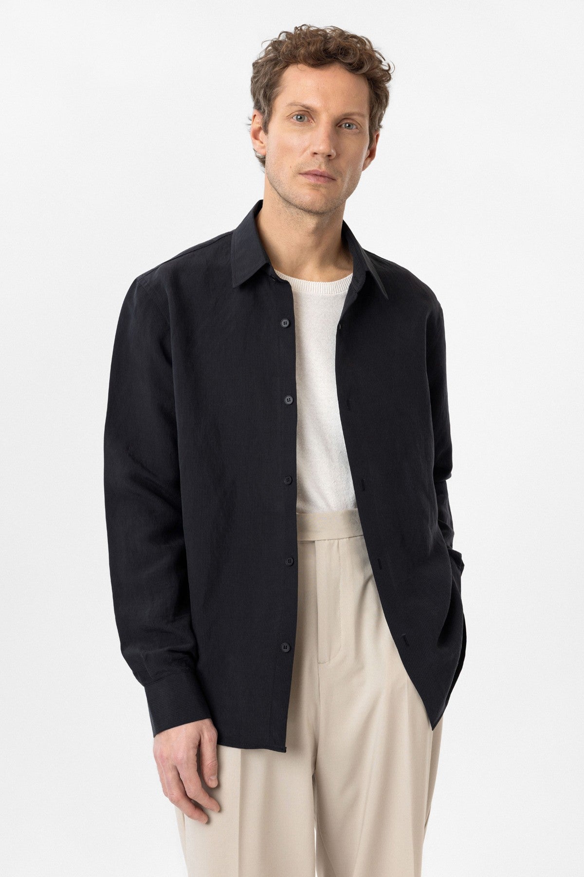 Relax Fit Modal Fabric Men's Shirt