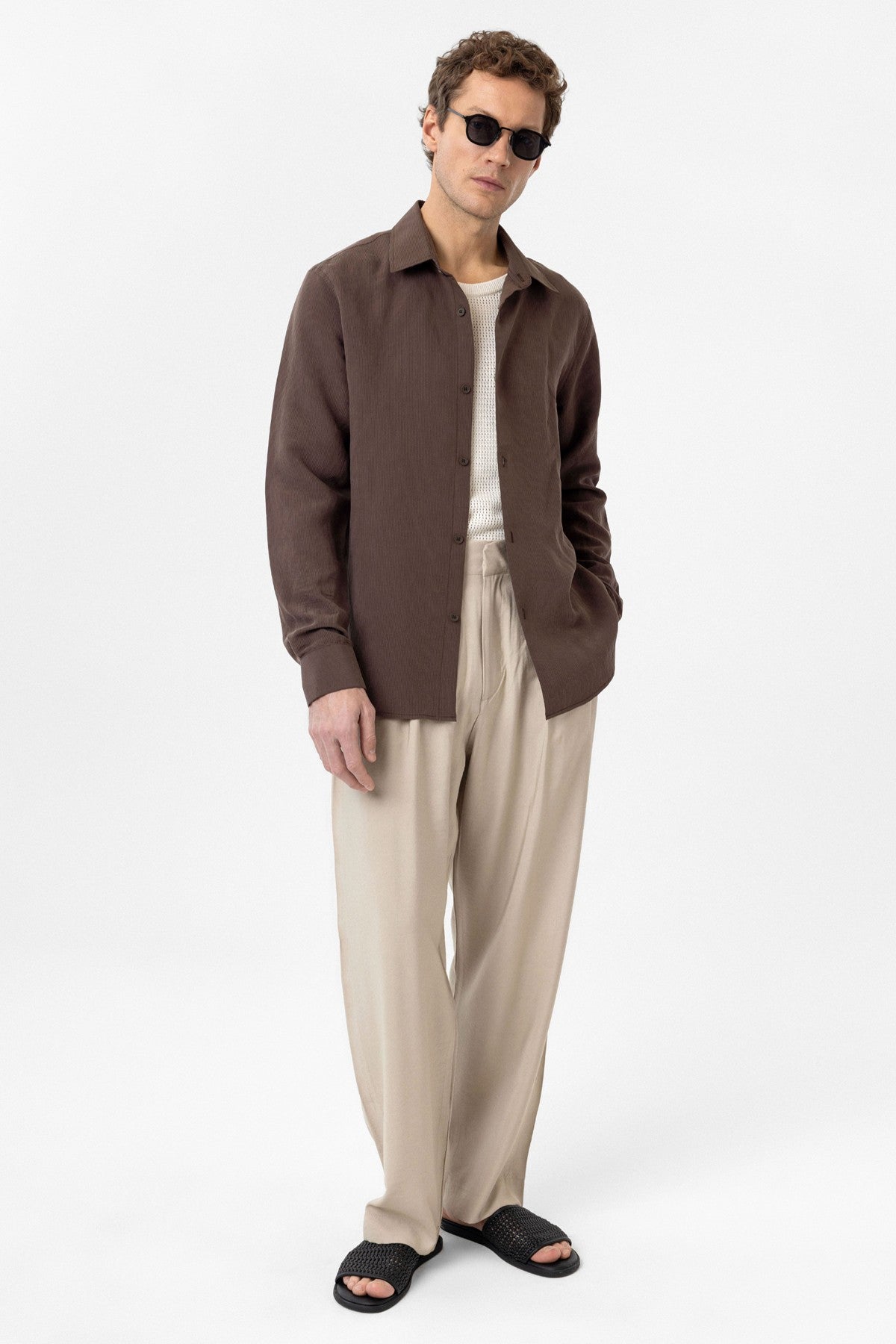 Relax Fit Modal Fabric Men's Shirt