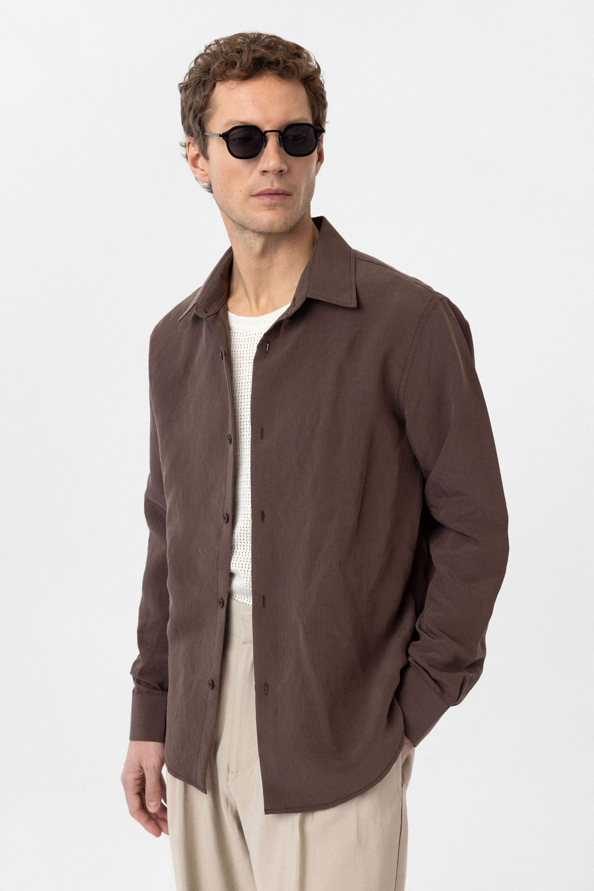 Relax Fit Modal Fabric Men's Shirt