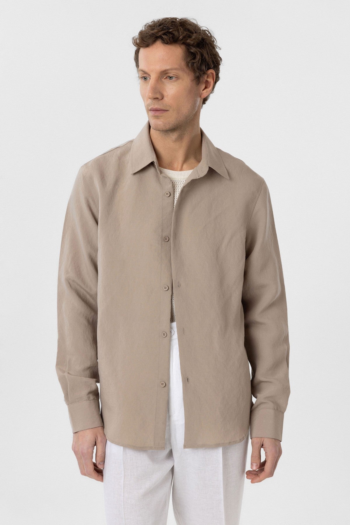 Relax Fit Modal Fabric Men's Shirt
