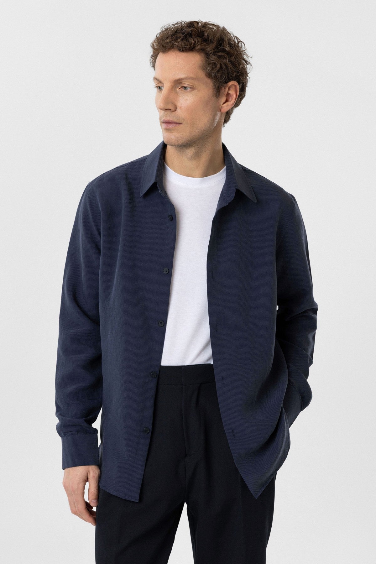 Relax Fit Modal Fabric Men's Shirt