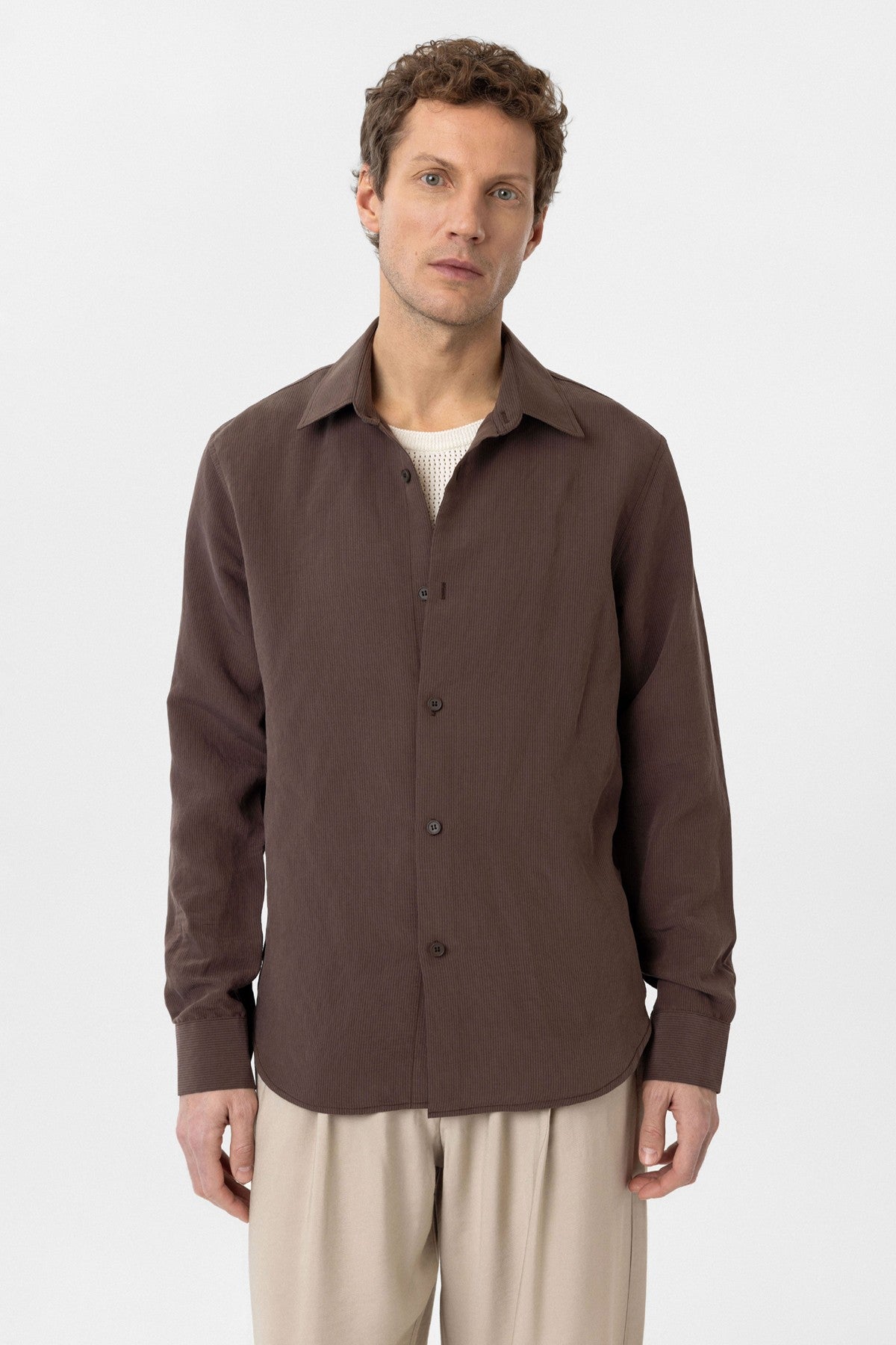 Relax Fit Modal Fabric Men's Shirt