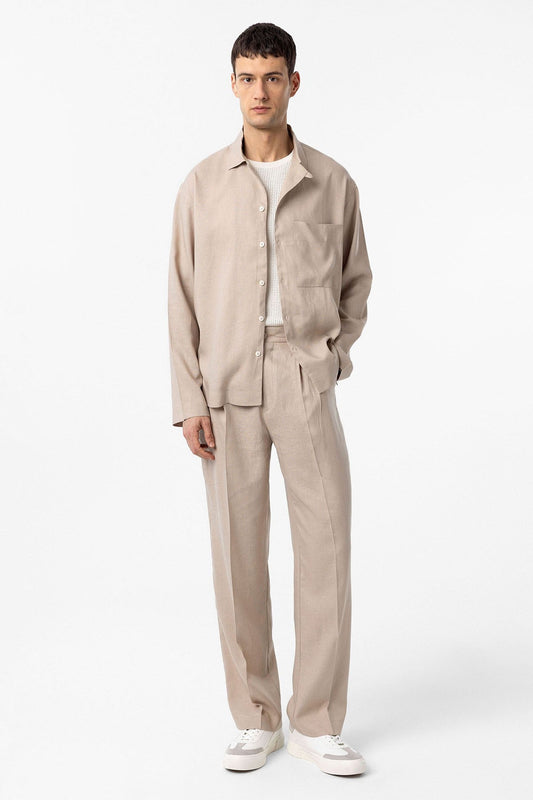 Antioch Linen-Blend Relaxed-Fit Men's Shirt
