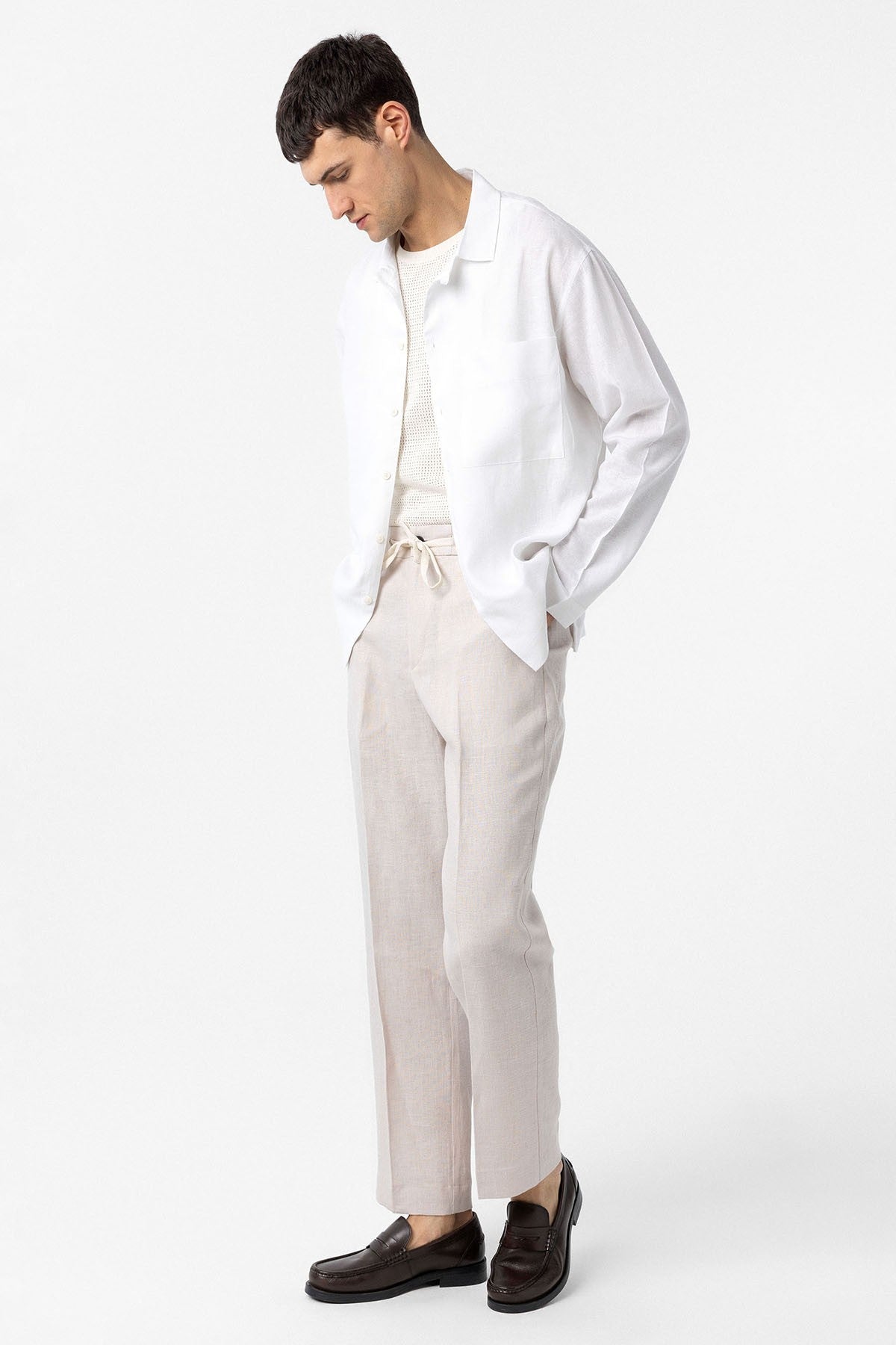 Antioch Linen-Blend Relaxed-Fit Men's Shirt