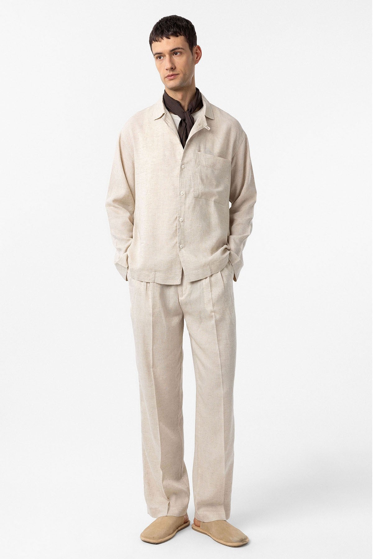 Antioch Linen-Blend Relaxed-Fit Men's Shirt