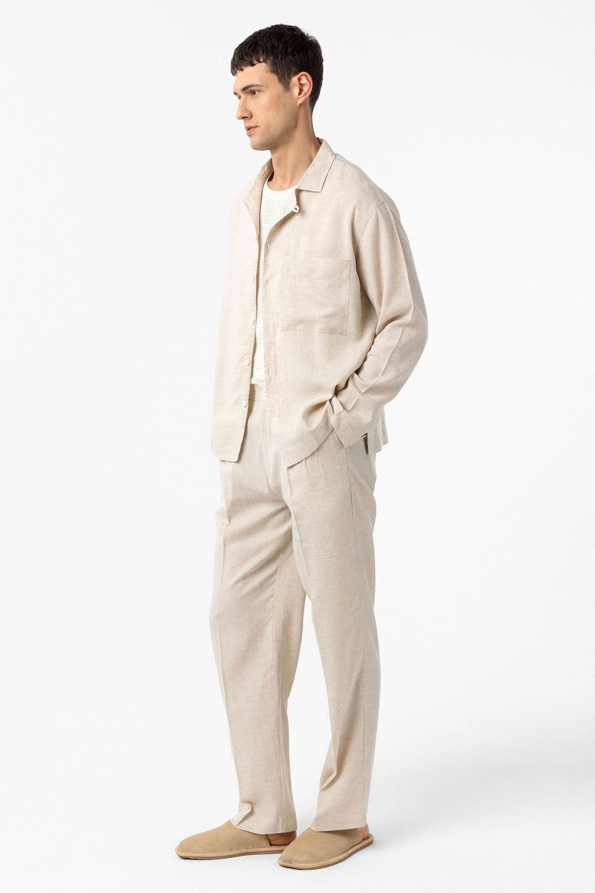 Antioch Linen-Blend Relaxed-Fit Men's Shirt