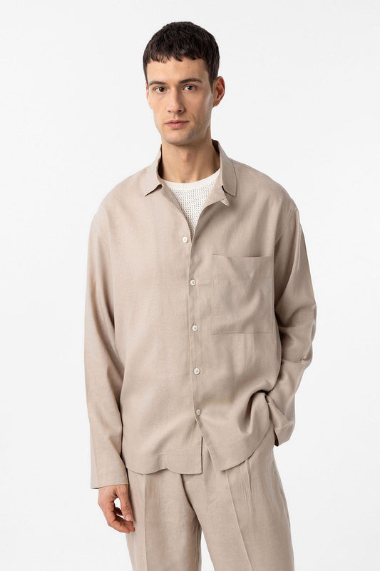 Antioch Linen-Blend Relaxed-Fit Men's Shirt
