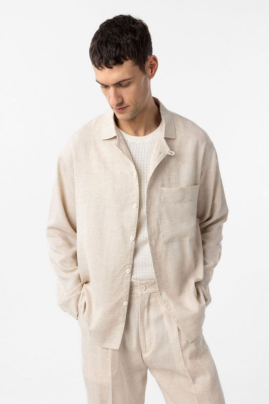 Antioch Linen-Blend Relaxed-Fit Men's Shirt