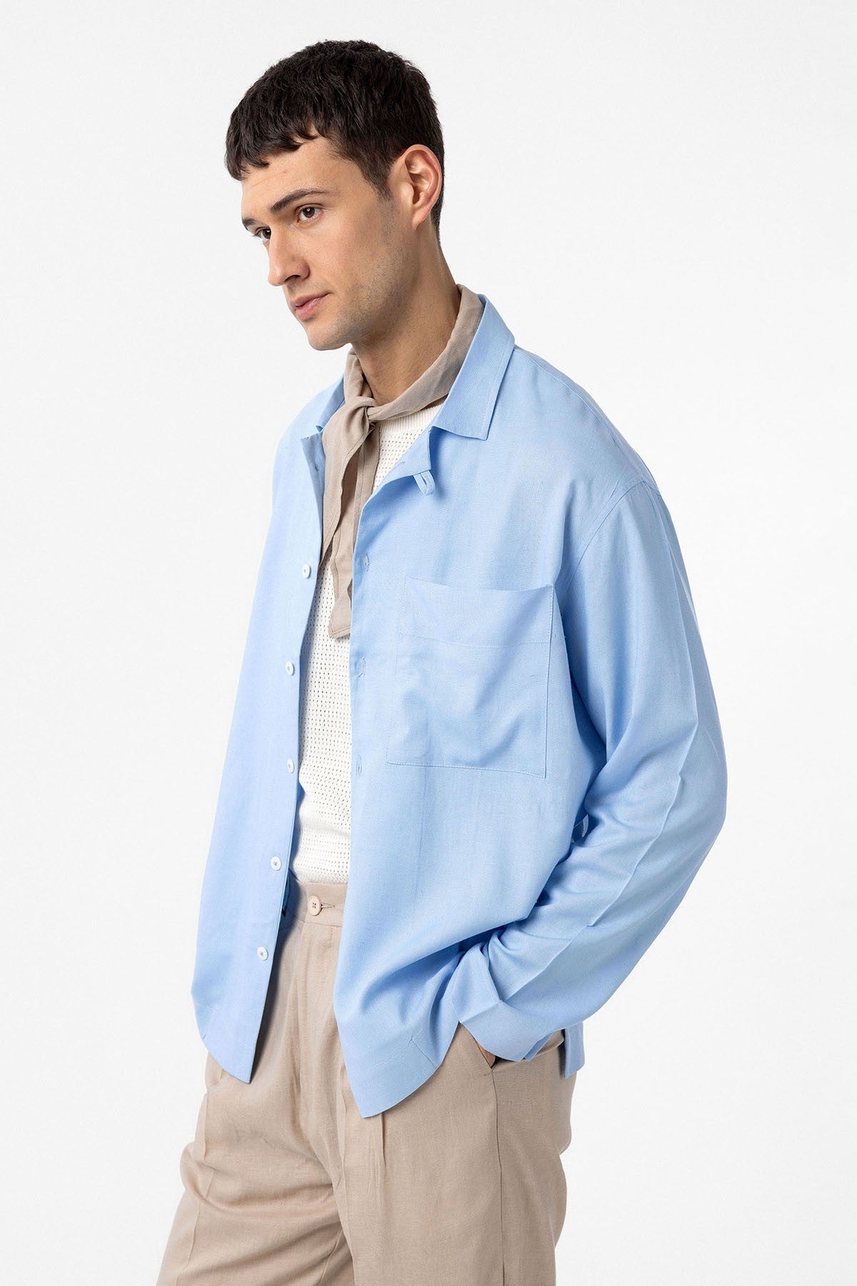 Antioch Linen-Blend Relaxed-Fit Men's Shirt