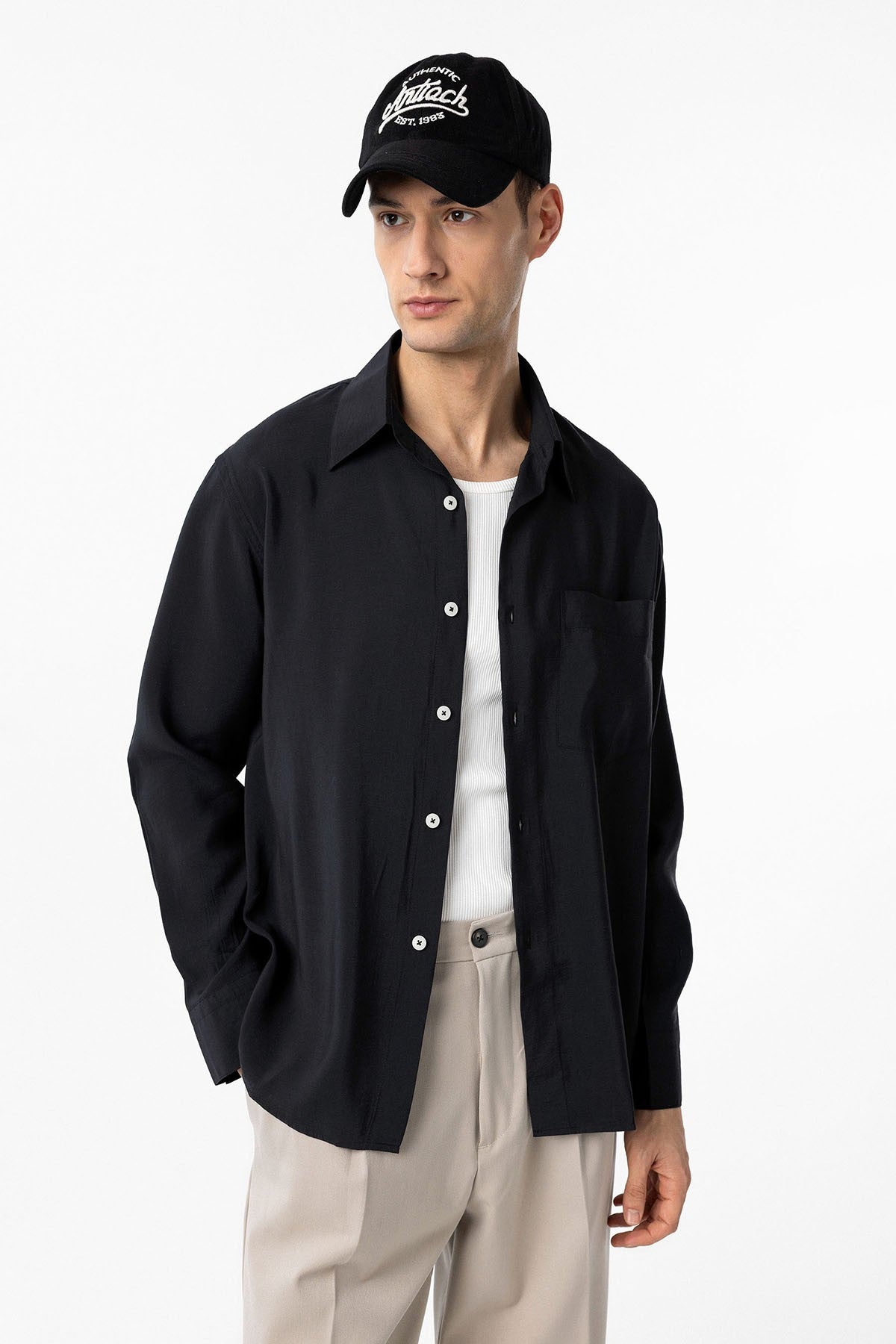Antioch Modal Fabric Relaxed-Fit Men's Shirt