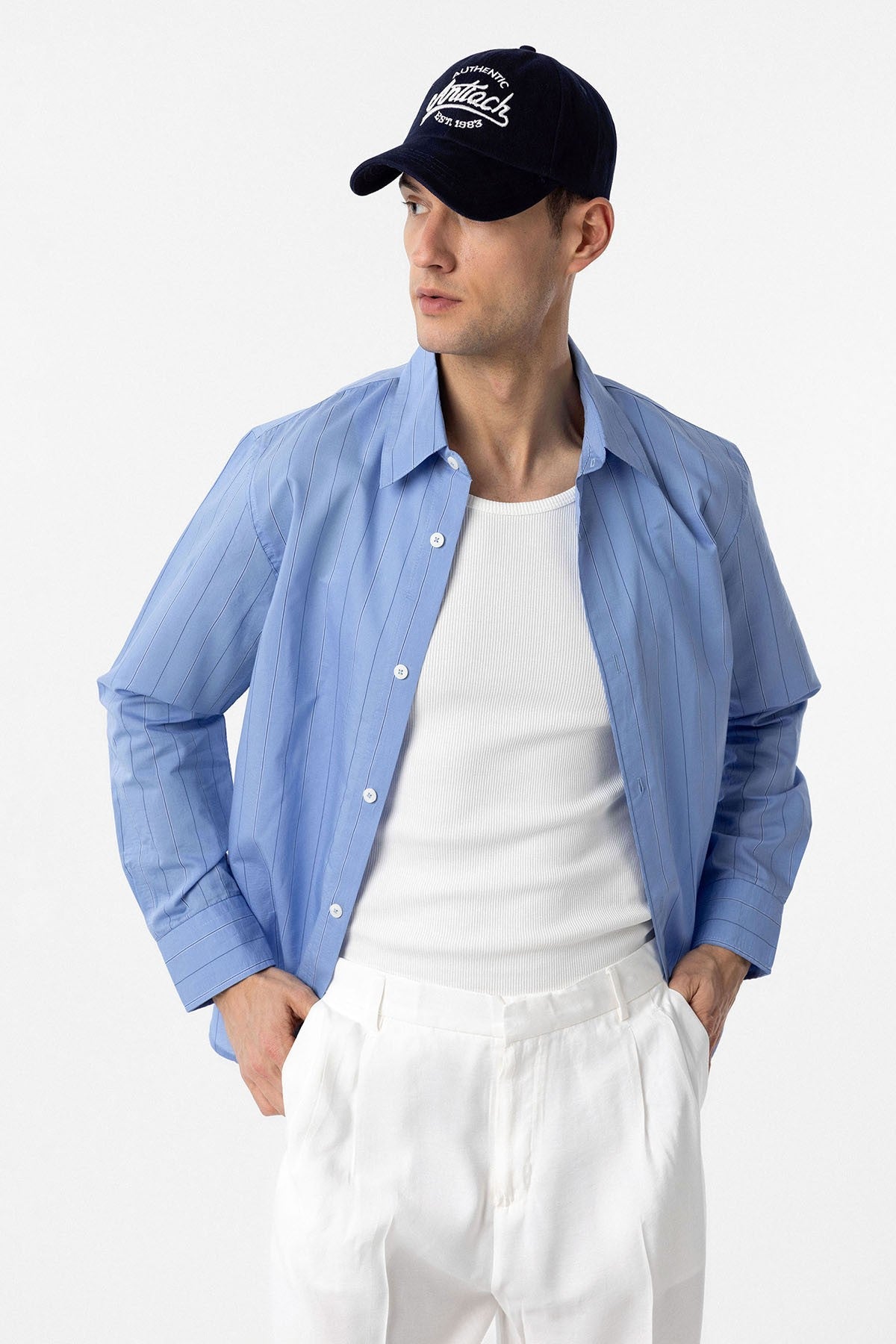 Antioch Relaxed Striped Men's Shirt