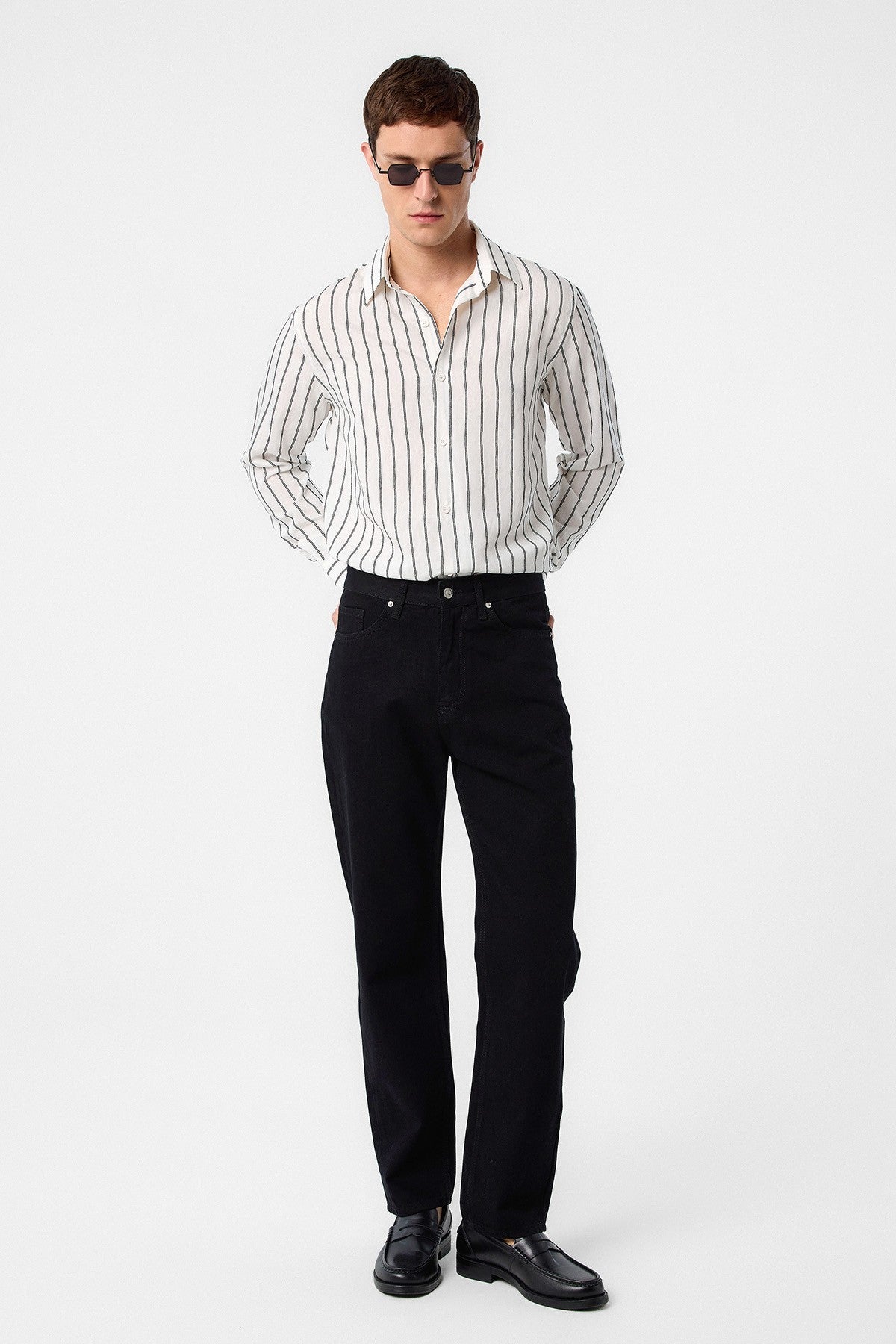 Relax Fit Striped Men's Shirt