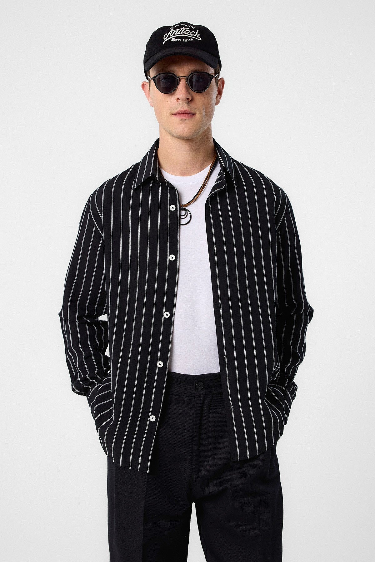 Antioch Relax Fit Striped Men's Shirt