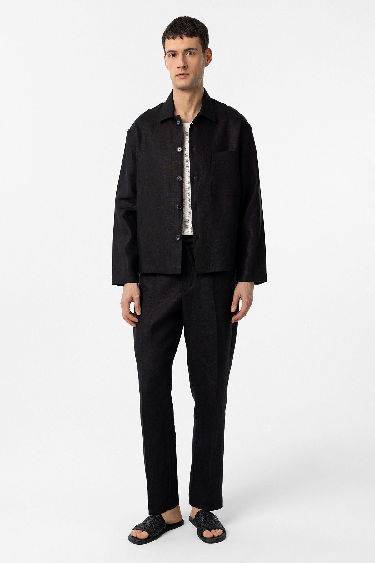 Antioch 100% Linen Relaxed-Fit Men's Lightweight Jacket