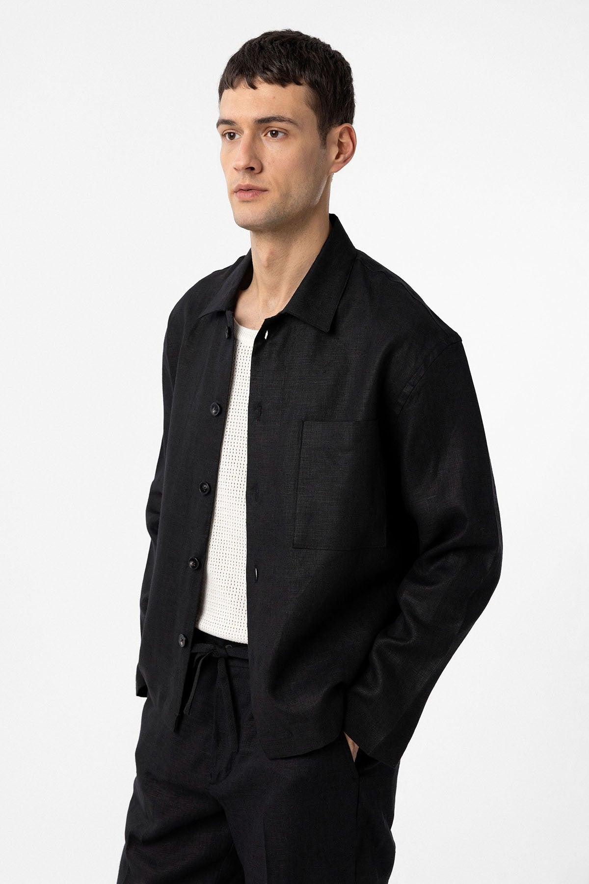 Antioch 100% Linen Relaxed-Fit Men's Lightweight Jacket