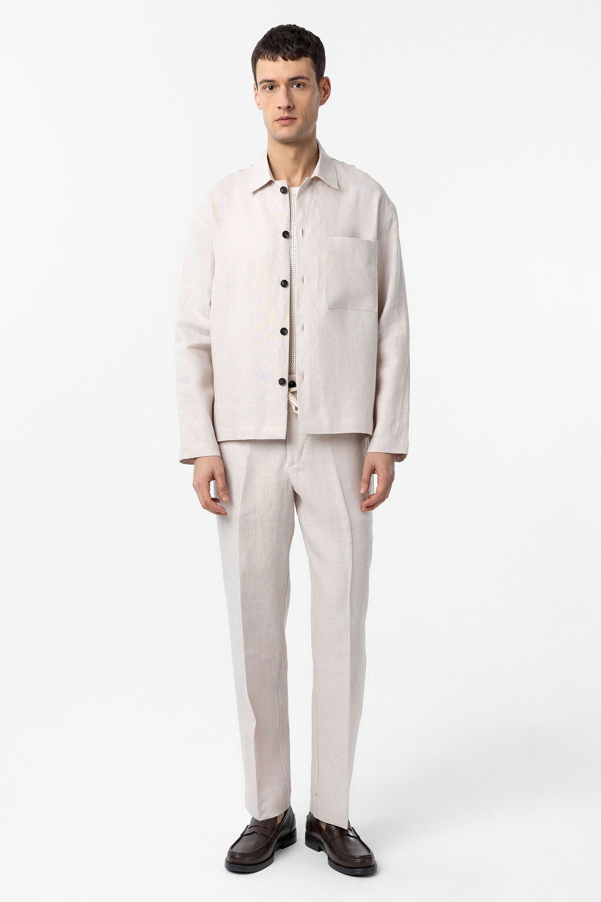 Antioch 100% Linen Relaxed-Fit Men's Lightweight Jacket
