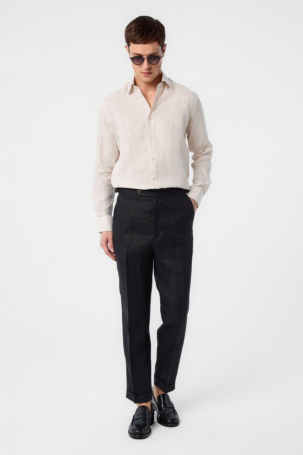 Antioch 100% Linen Comfort Fit Men's Shirt