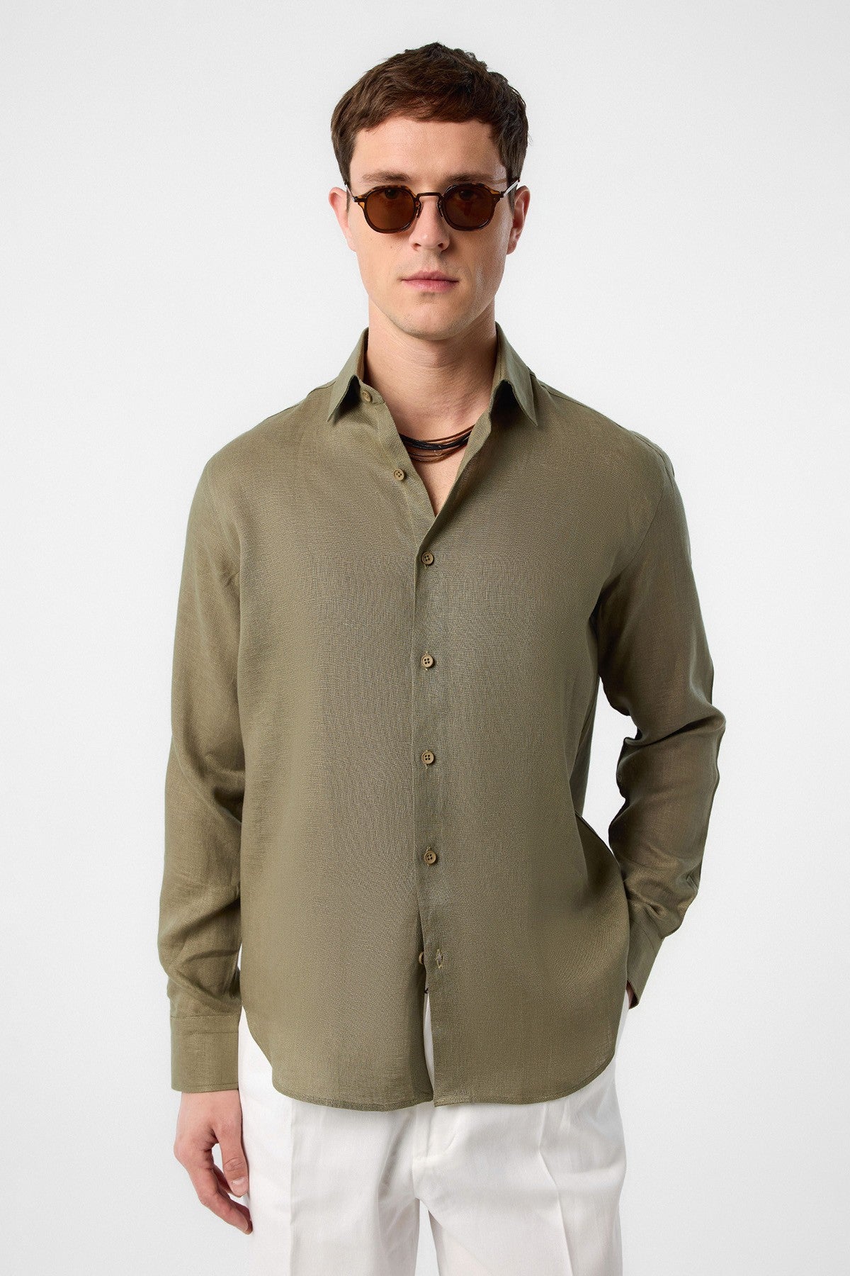 Antioch 100% Linen Comfort Fit Men's Shirt