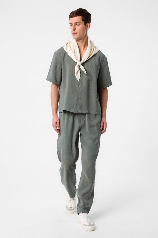 Antioch Apache Collar Modal Fabric Men's Shirt