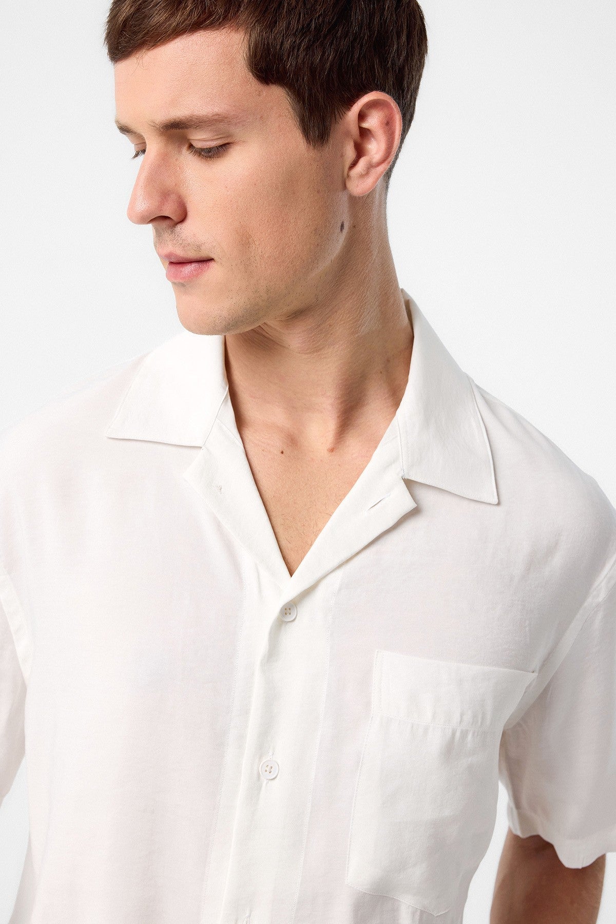 Antioch Apache Collar Modal Fabric Men's Shirt