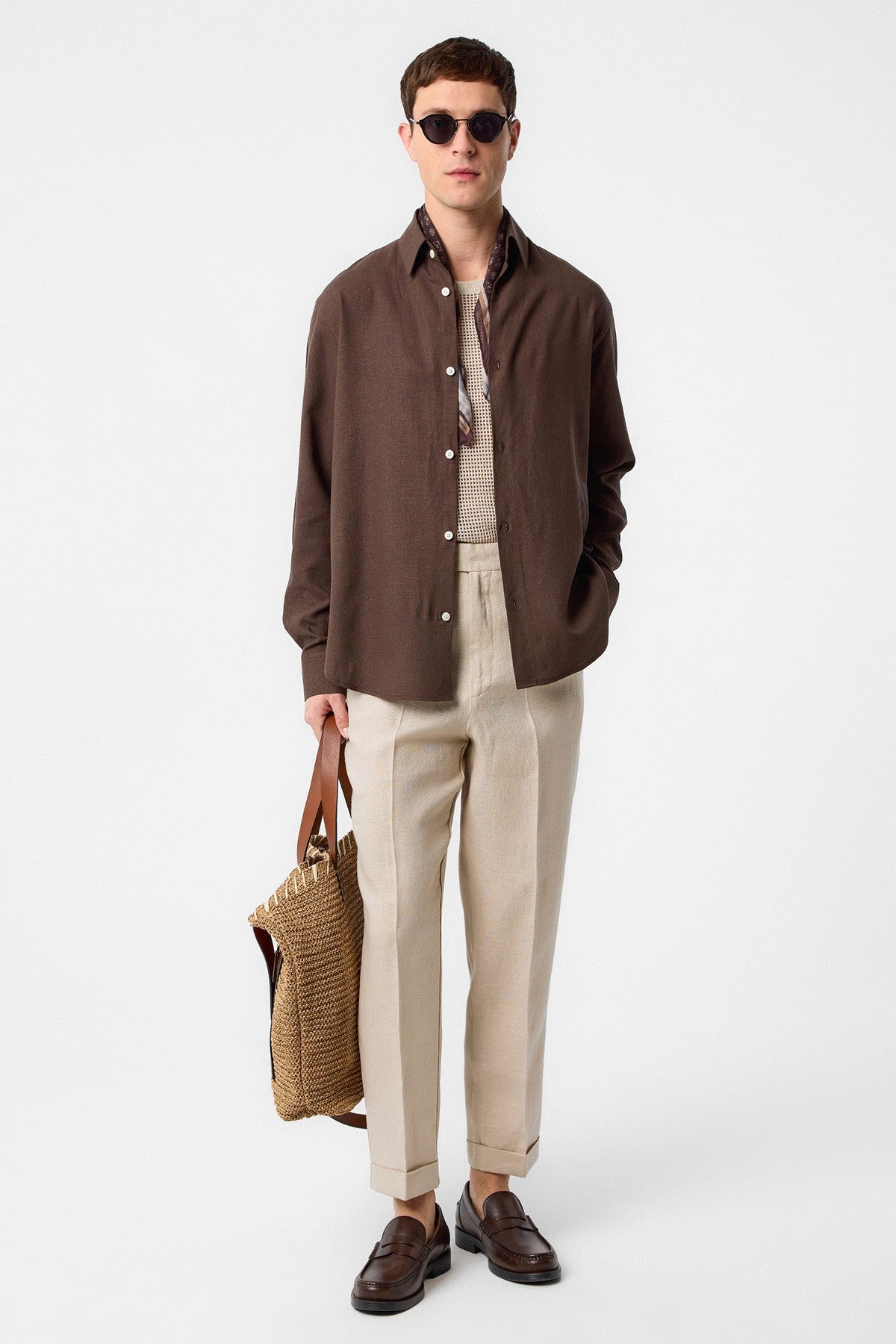 Antioch Relax Fit Men's Linen-Blend Shirt