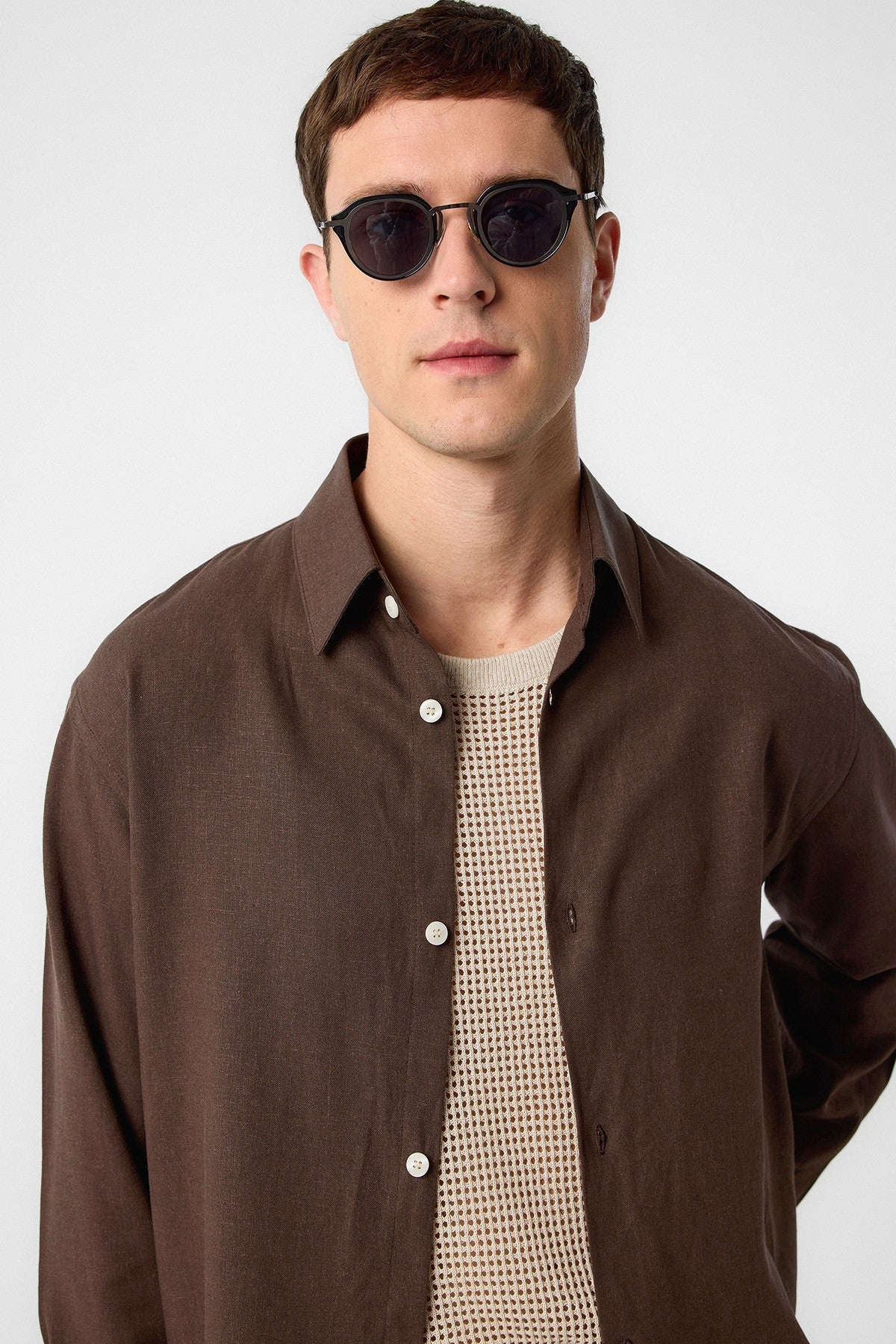 Antioch Relax Fit Men's Linen-Blend Shirt