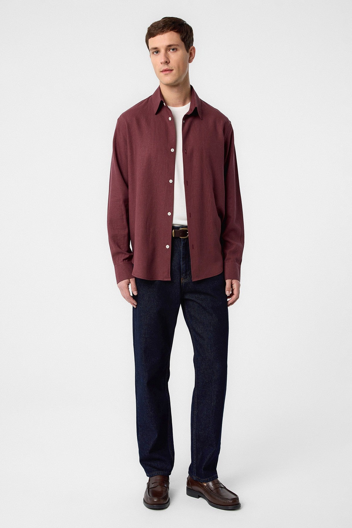 Antioch Relax Fit Men's Linen-Blend Shirt