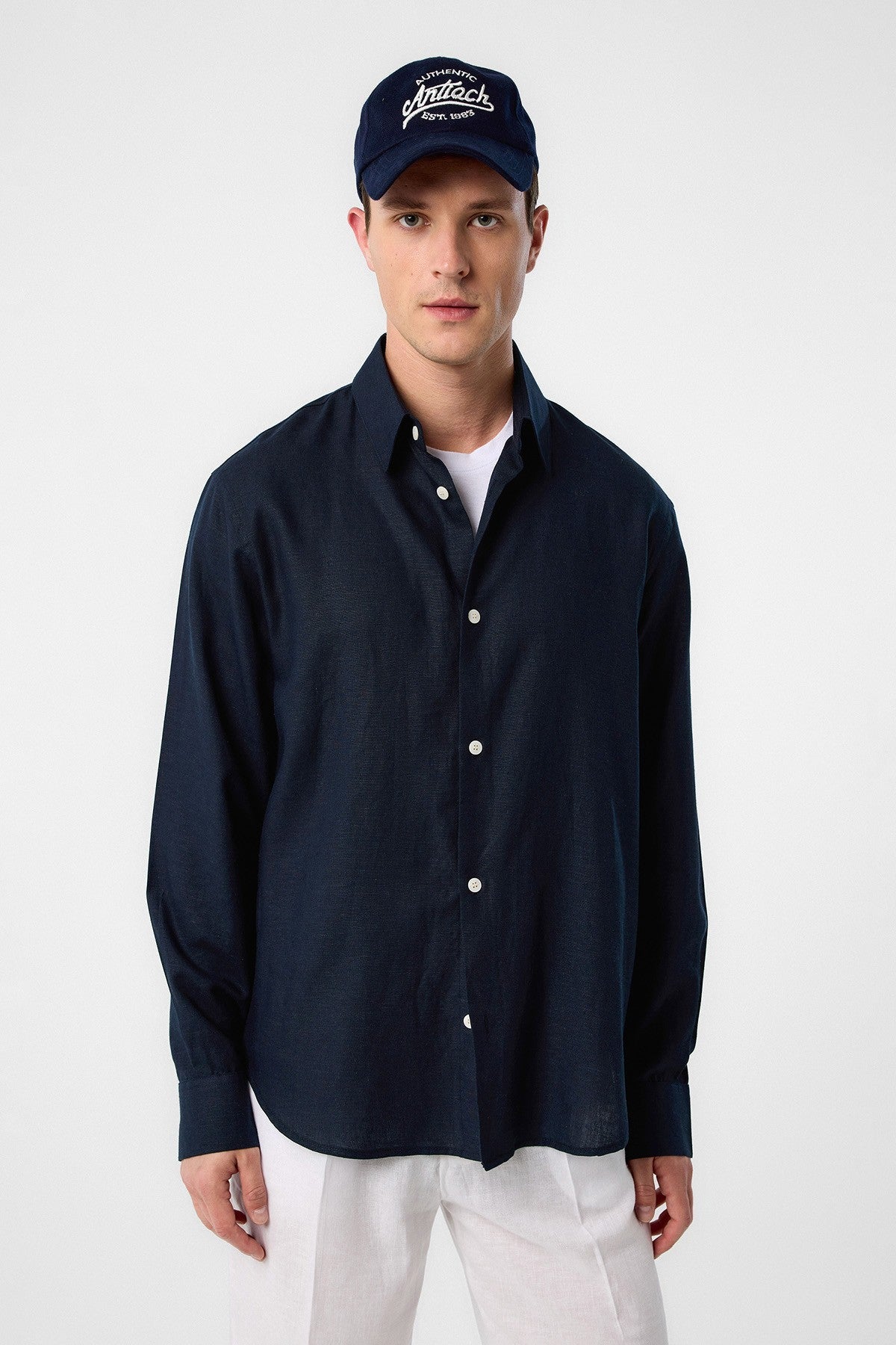 Antioch Relax Fit Men's Linen-Blend Shirt