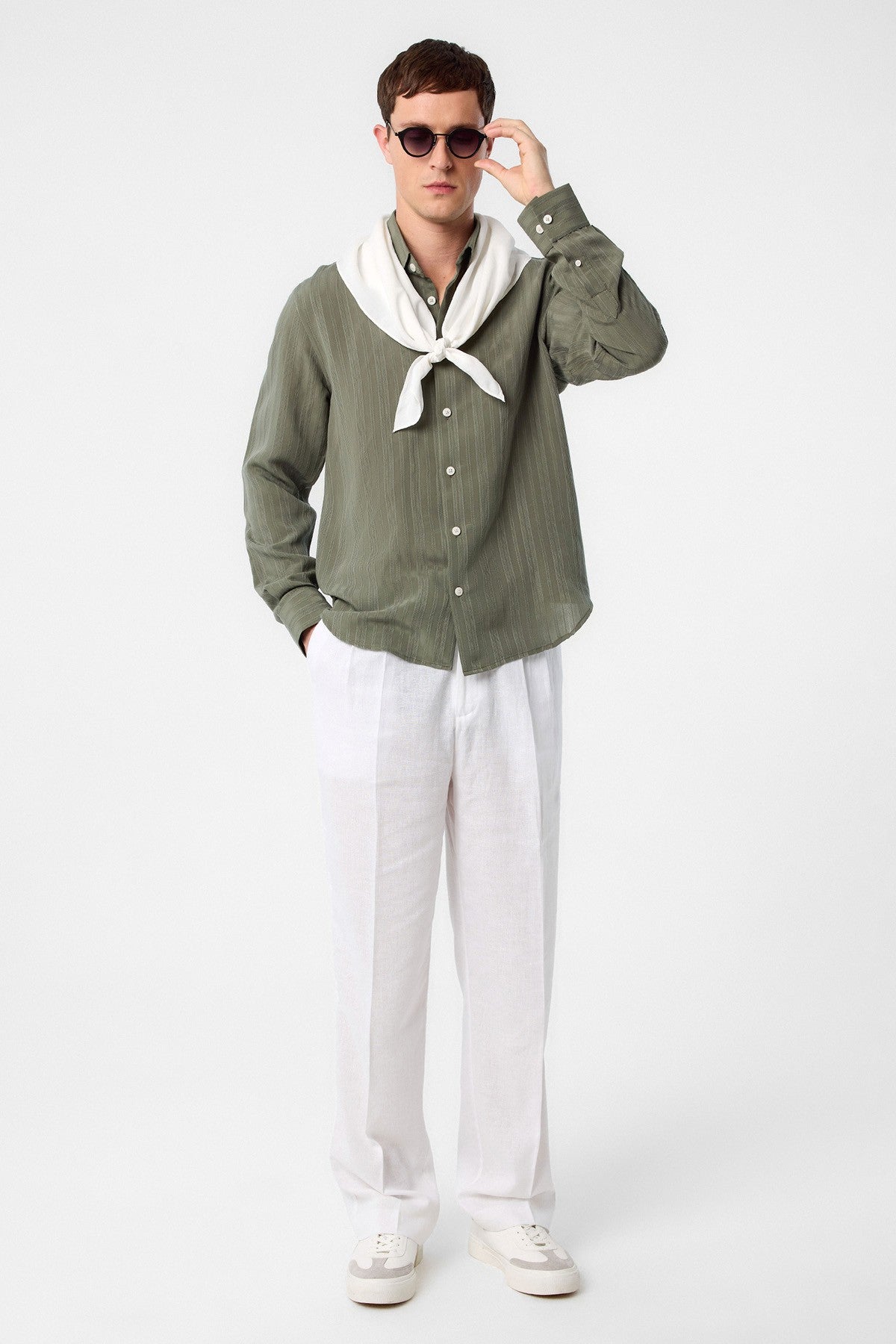 Antioch Striped and Textured Men's Shirt